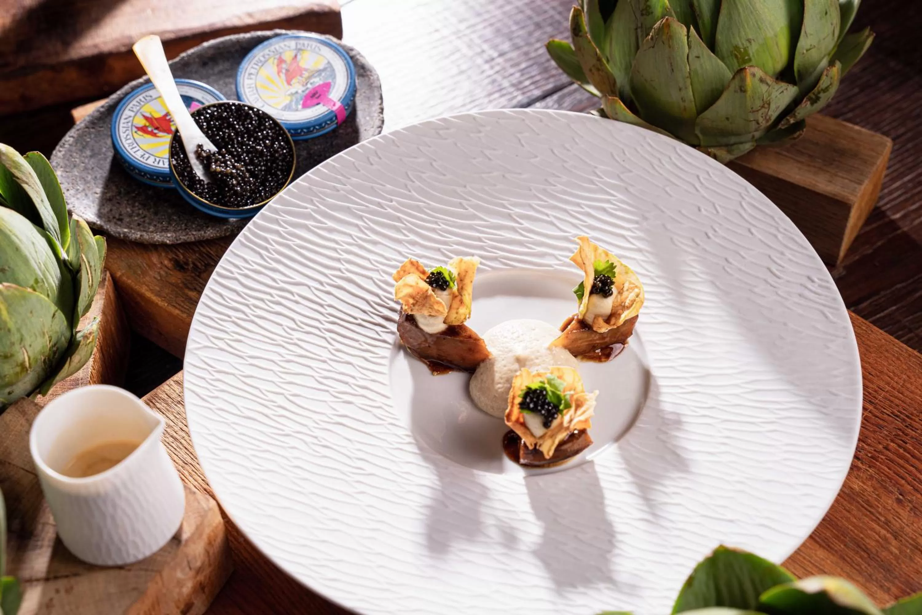 Food in La Ferme Saint Simeon Hotel & Spa - Relais & Chateaux