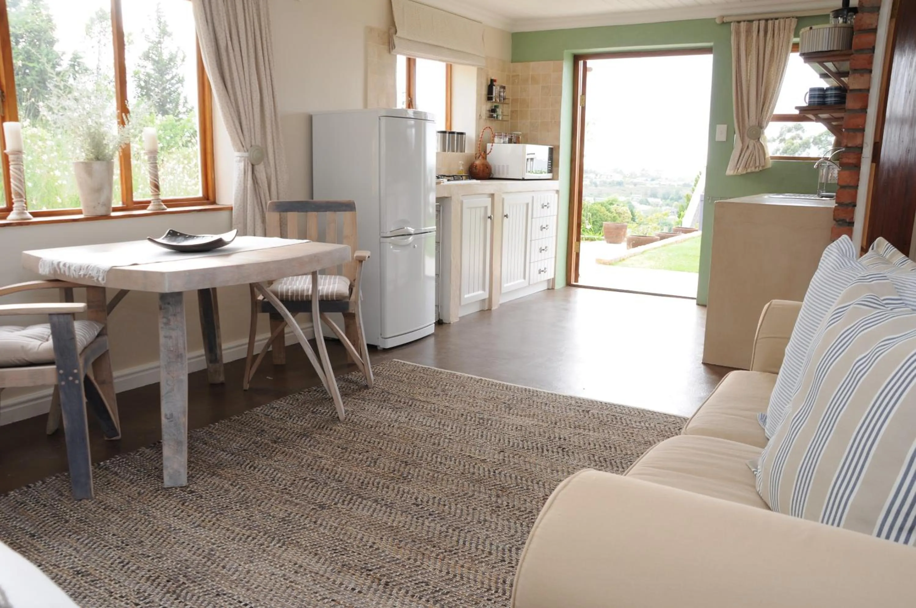 Seating area in A Hilltop Country Retreat