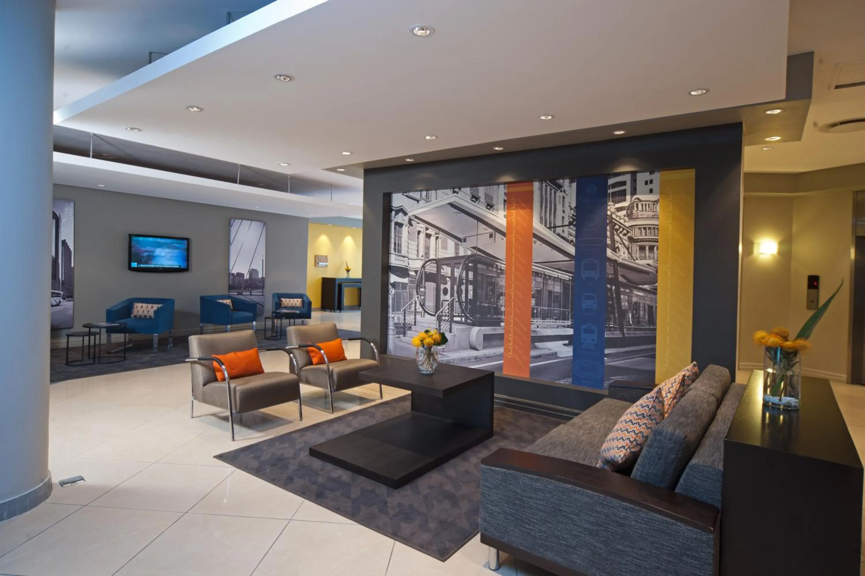 Living room in Garden Court Milpark, Johannesburg