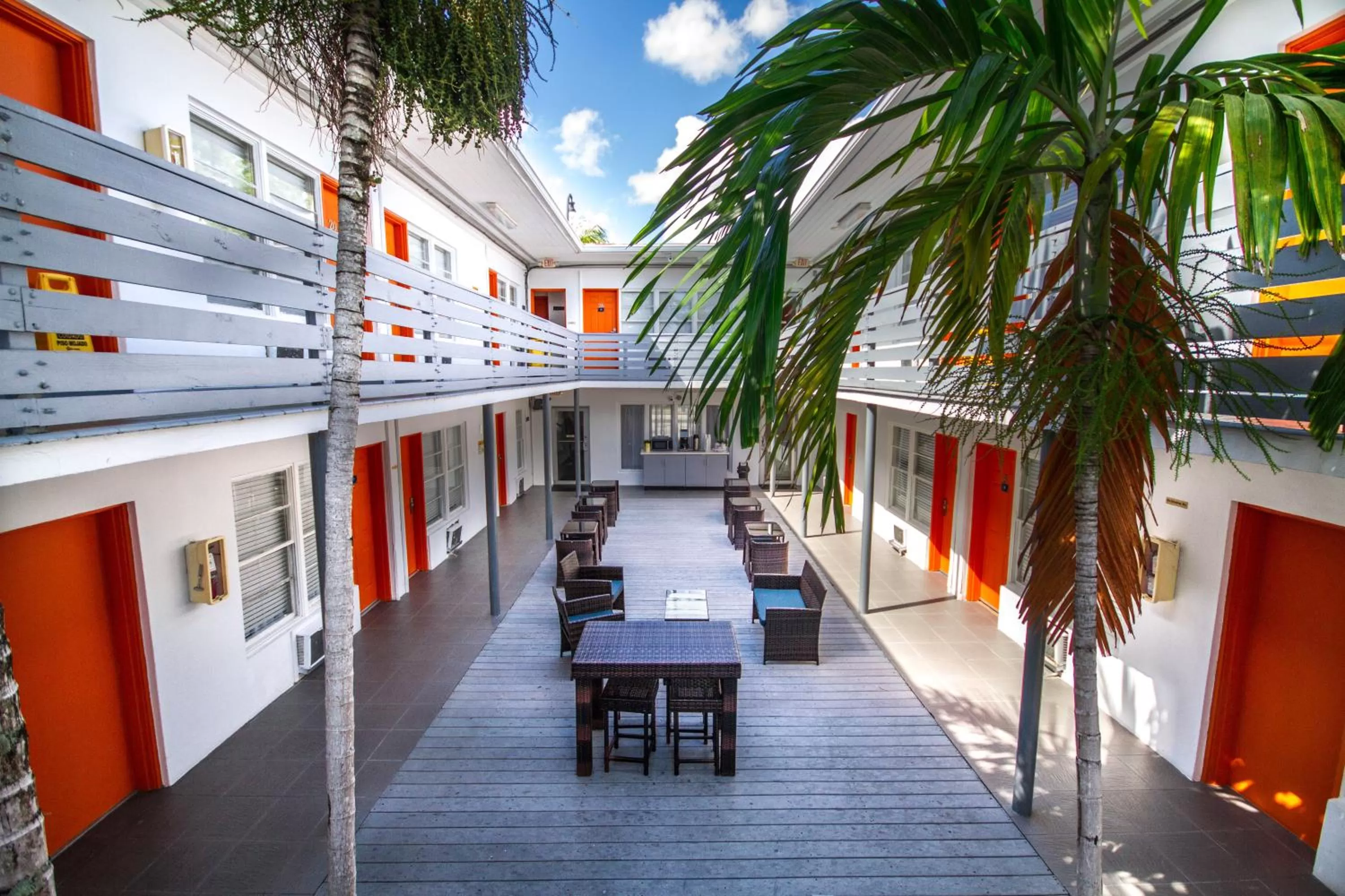 Patio in Travelodge by Wyndham Miami Biscayne Bay