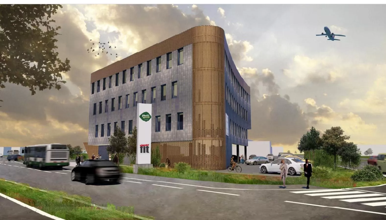 Facade/entrance in eee Hotel Traun