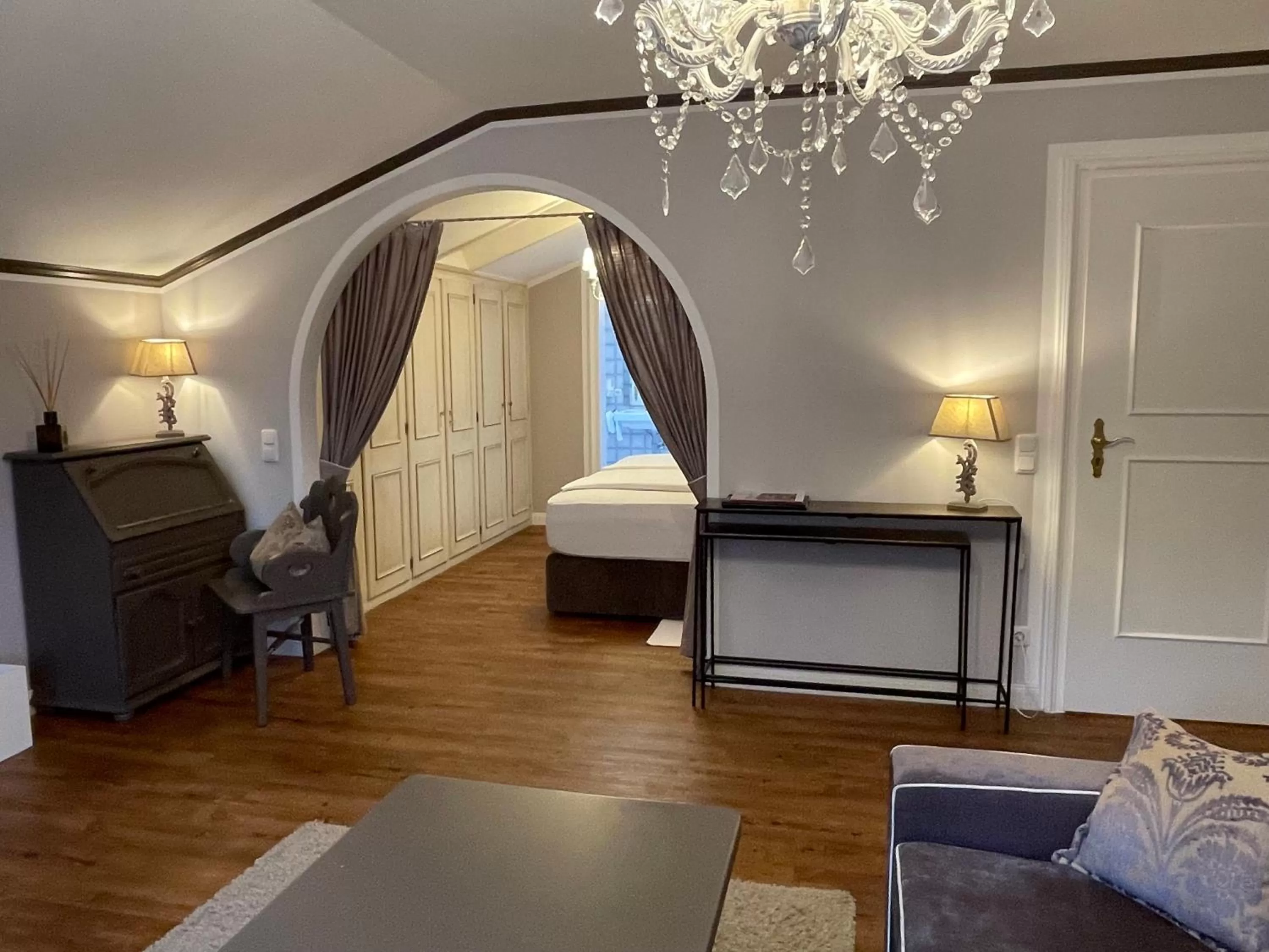 Living room, Bed in Bio Design Boutique Landhaus St Georg