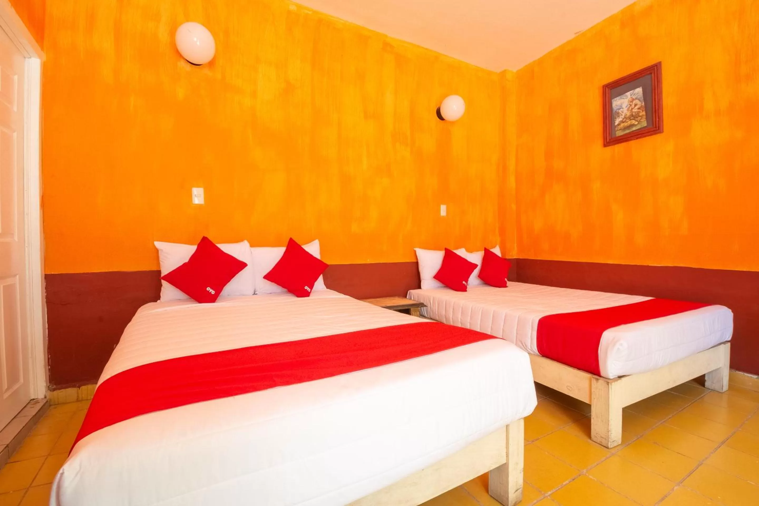 Bedroom in OYO Hotel Meson de la Concepcion