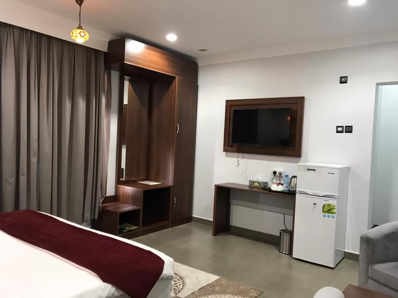 Bed in MY HOTEL Nizwa Residence Hotel Apartments نزوى ريزيدنس للشقق الفندقيه