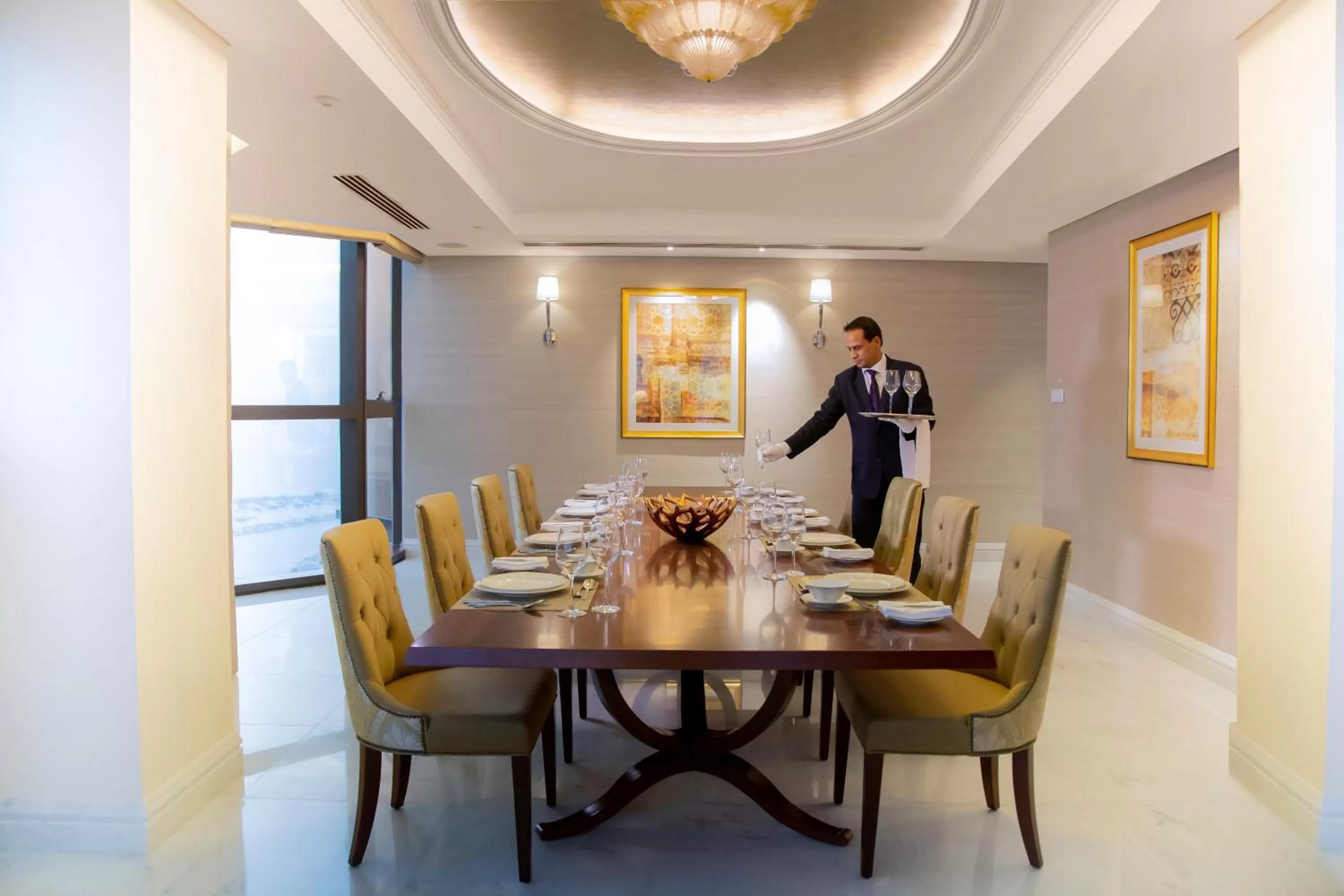 Bed in Bab Al Qasr Hotel