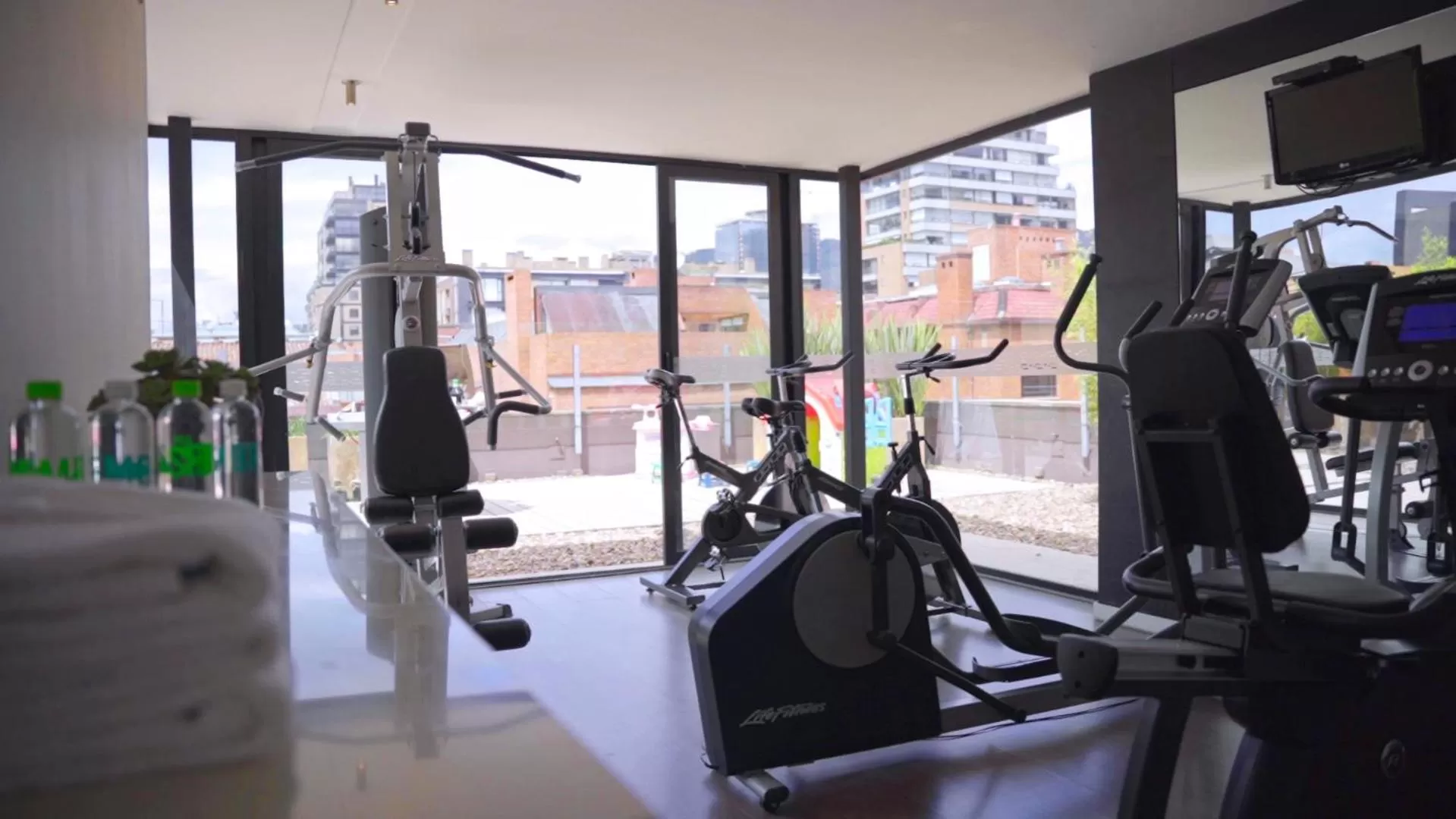 Fitness centre/facilities in Central Apartamentos Bogotá