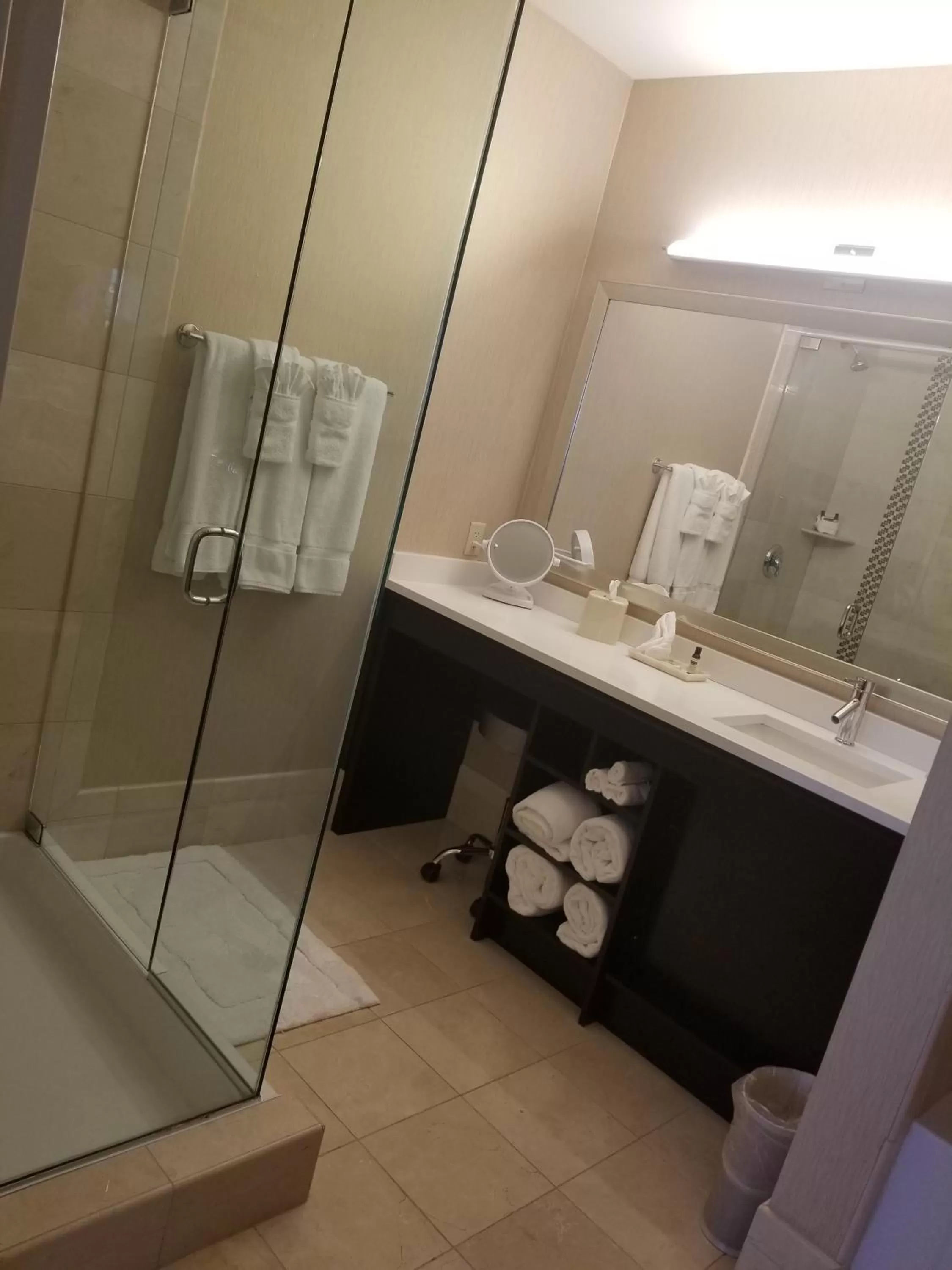 Shower in Hawthorn Extended Stay by Wyndham West Palm Beach