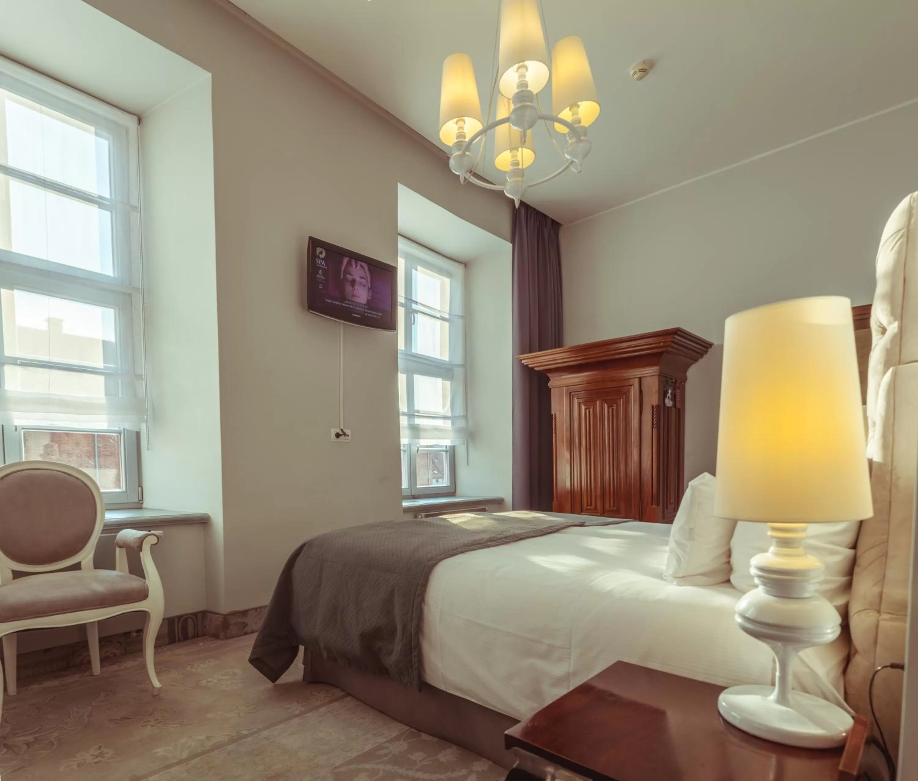 Bed in Hotel Krasicki