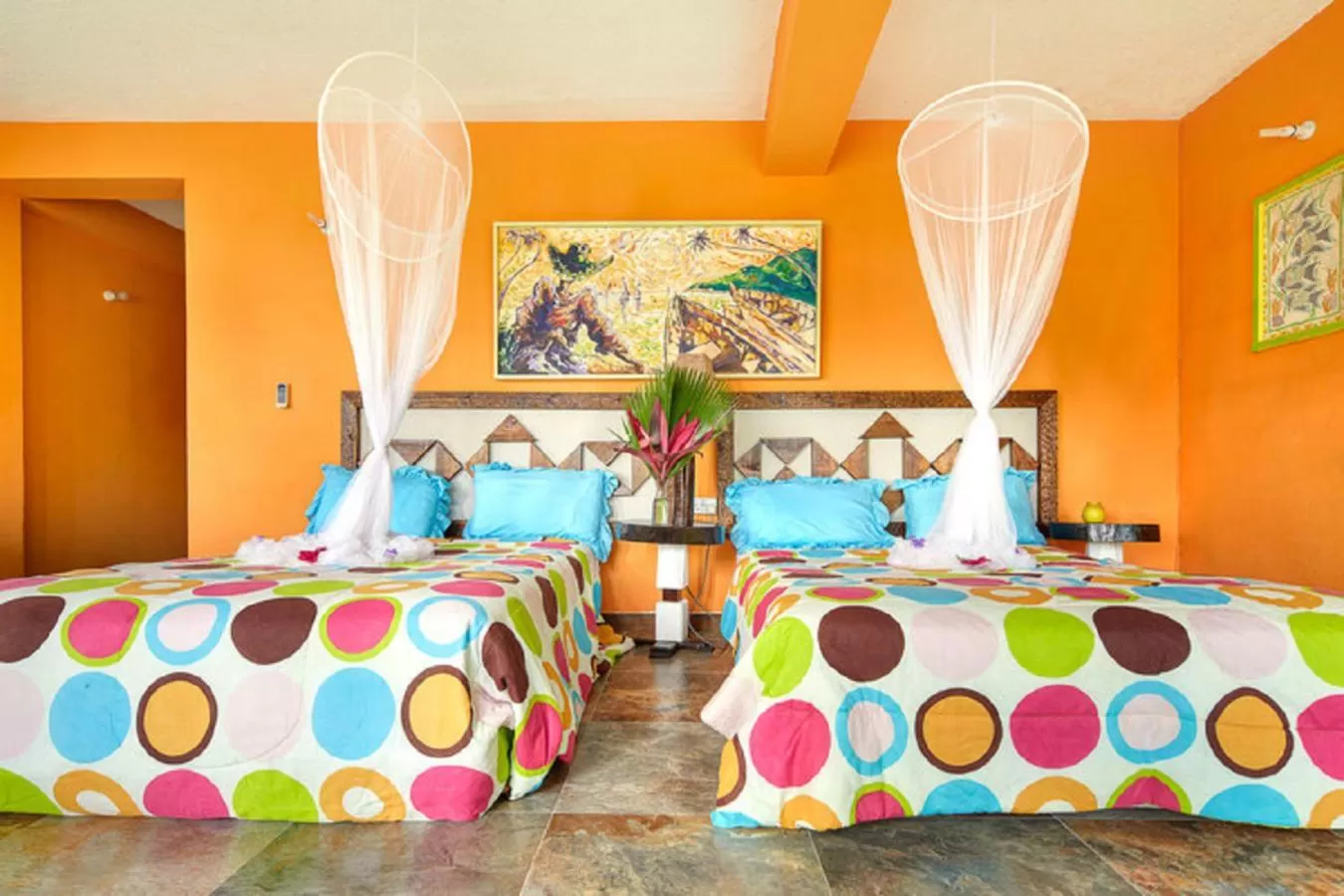 Bed in Villa Des Pitons