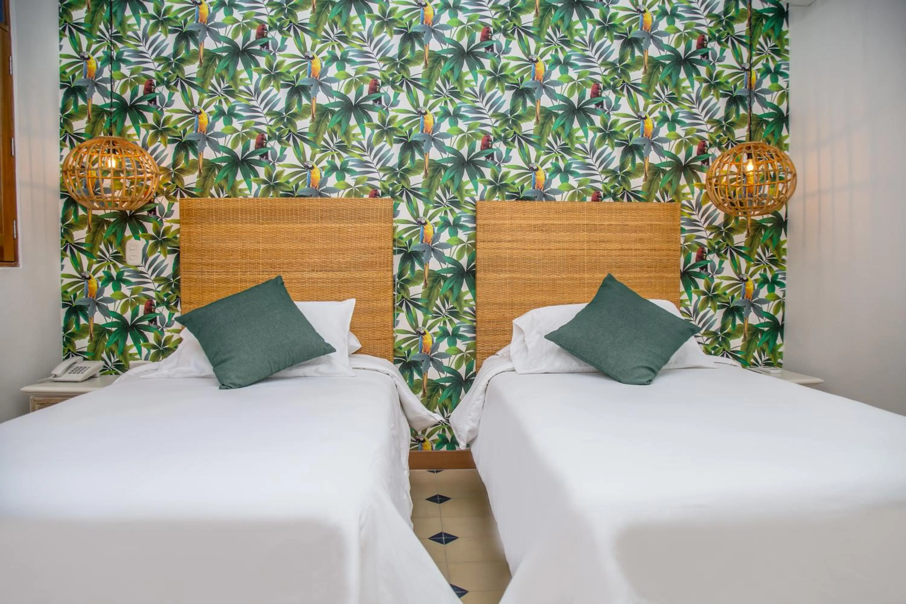 Decorative detail, Bed in Hotel Boutique Casa Mia