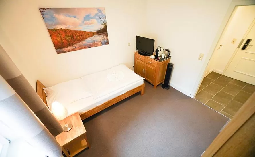 Decorative detail, Bed in Hotel Waldhalle