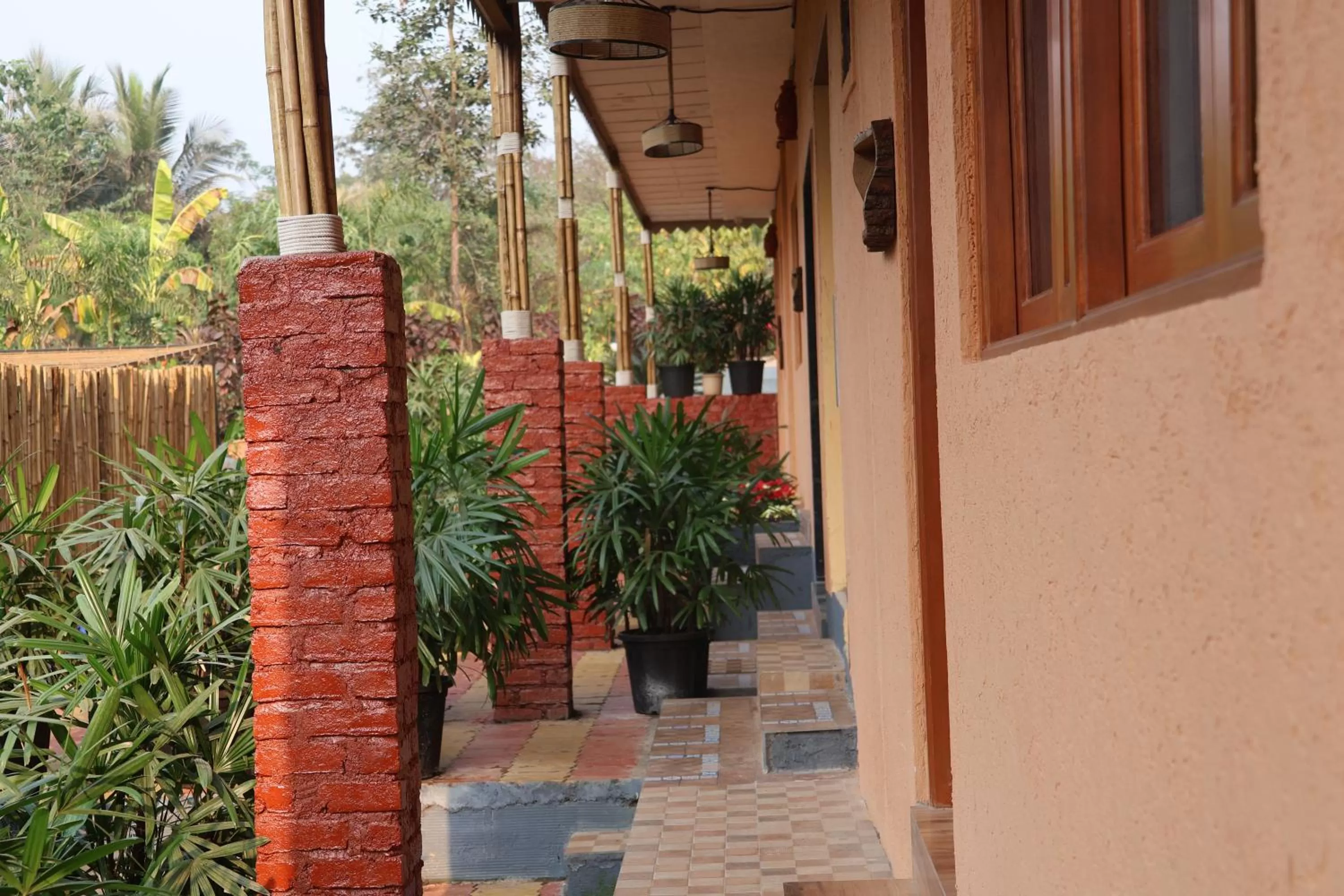 Balcony/Terrace in Saveda Farm & Cottages