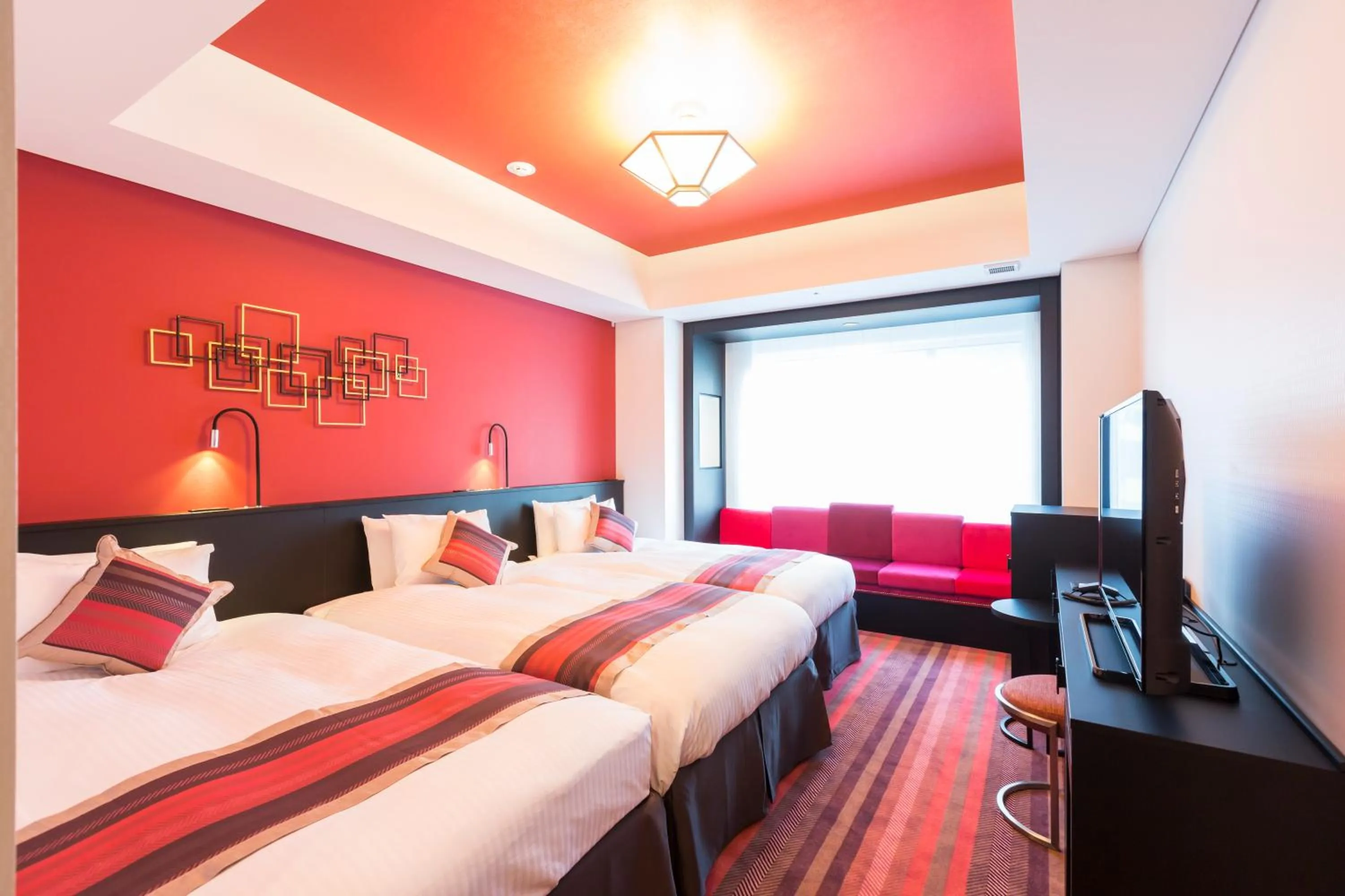 Bed in Hotel Dans Le Coeur Osaka Umeda