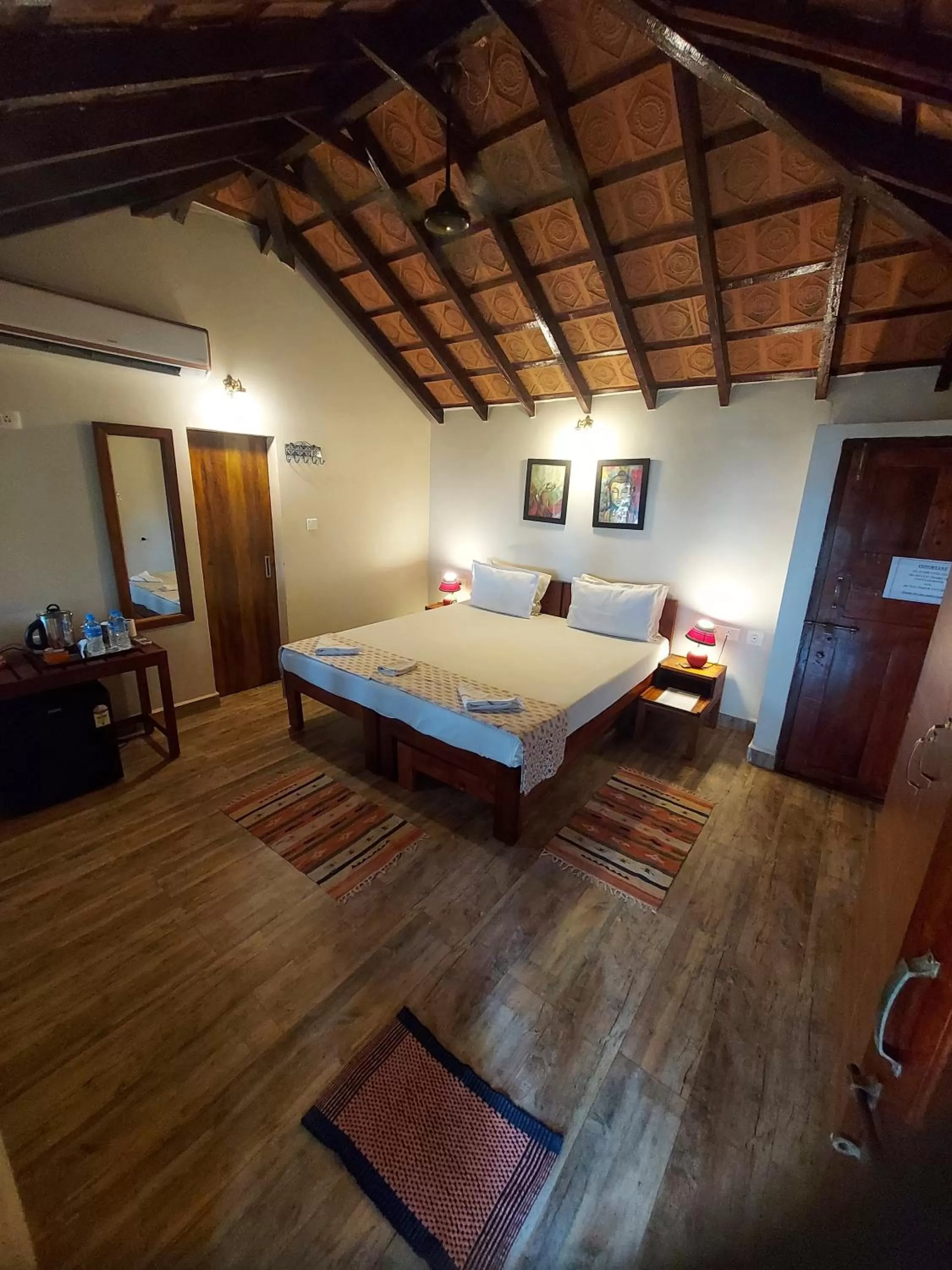 Bed in OmBodhi Retreat