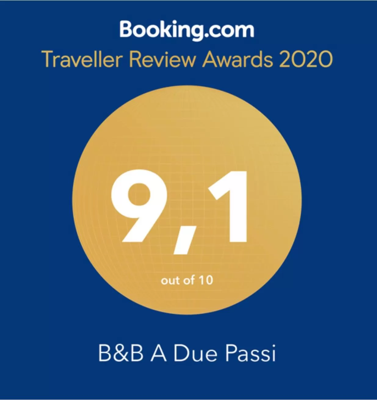 Certificate/Award in B&B A Due Passi