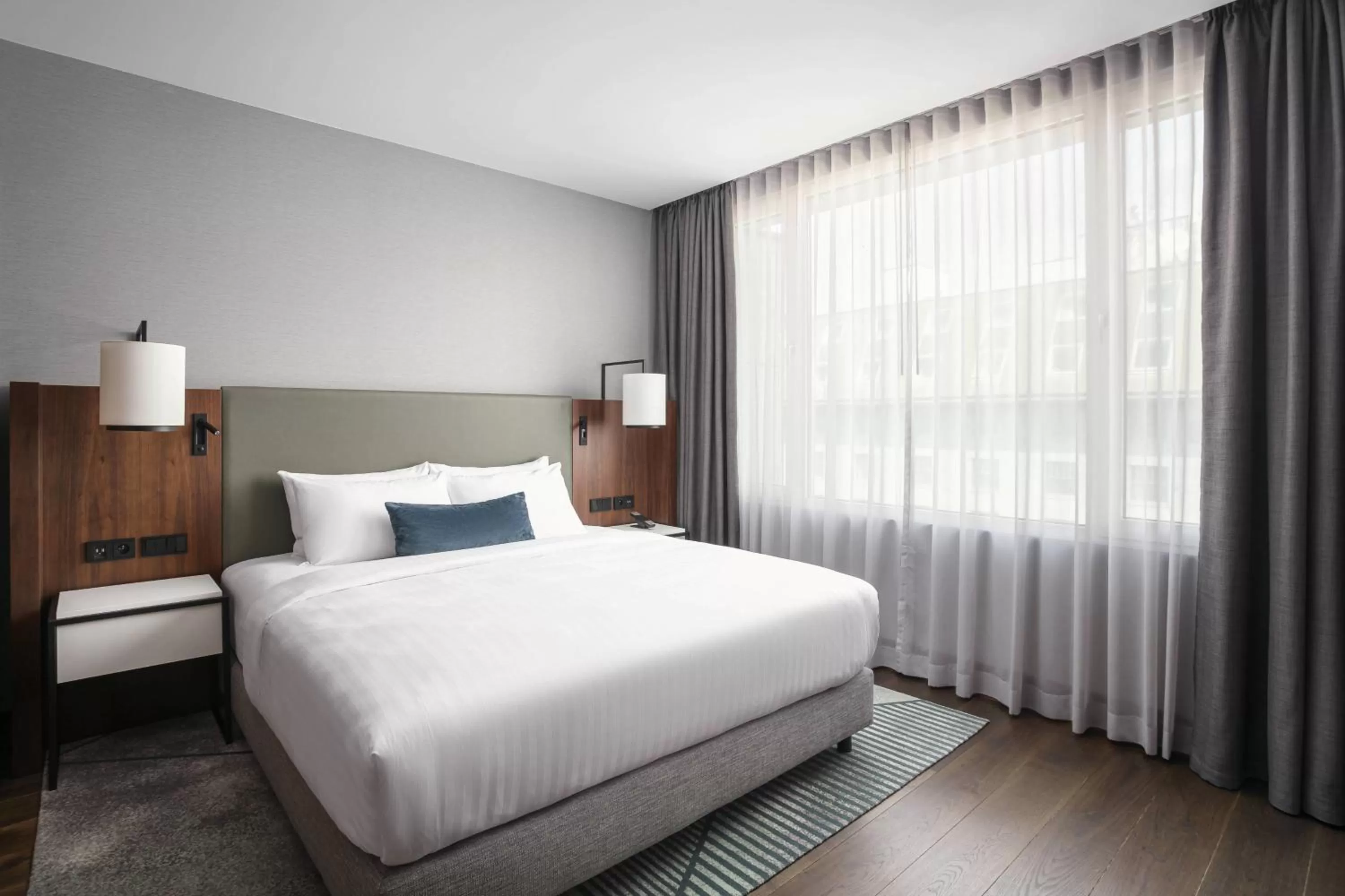 Bedroom, Bed in Prague Marriott Hotel