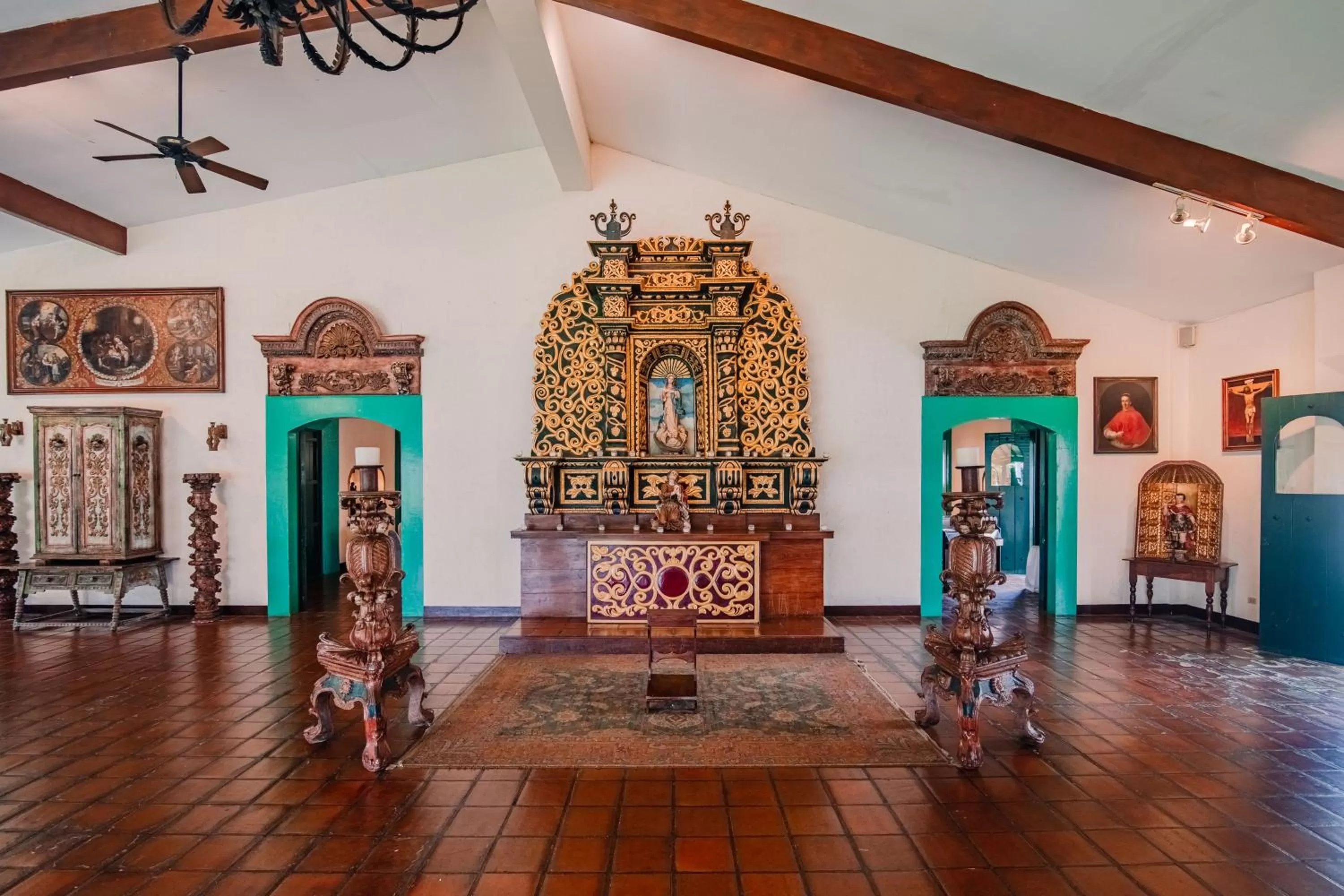 Lobby or reception in Hotel El Convento Leon Nicaragua