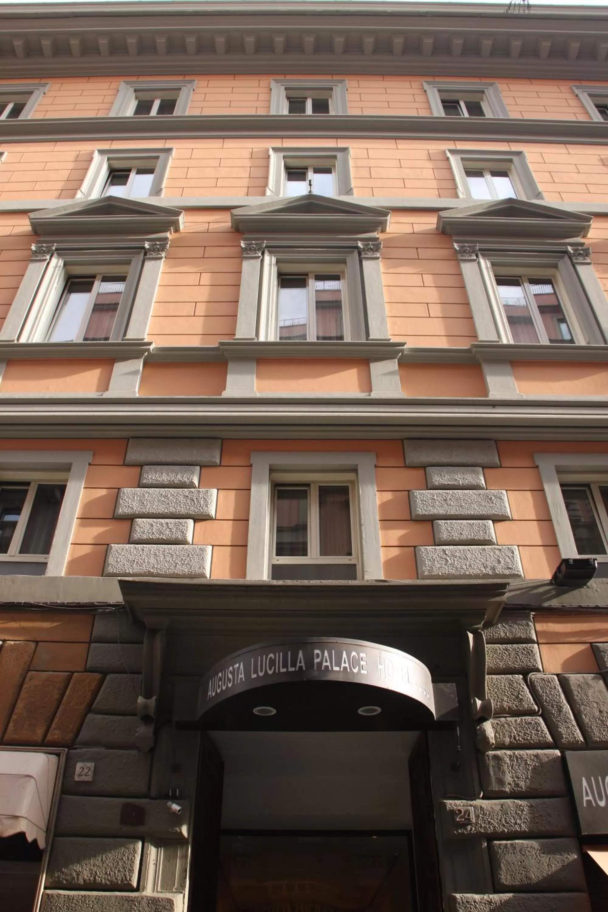 Facade/entrance in Augusta Lucilla Palace
