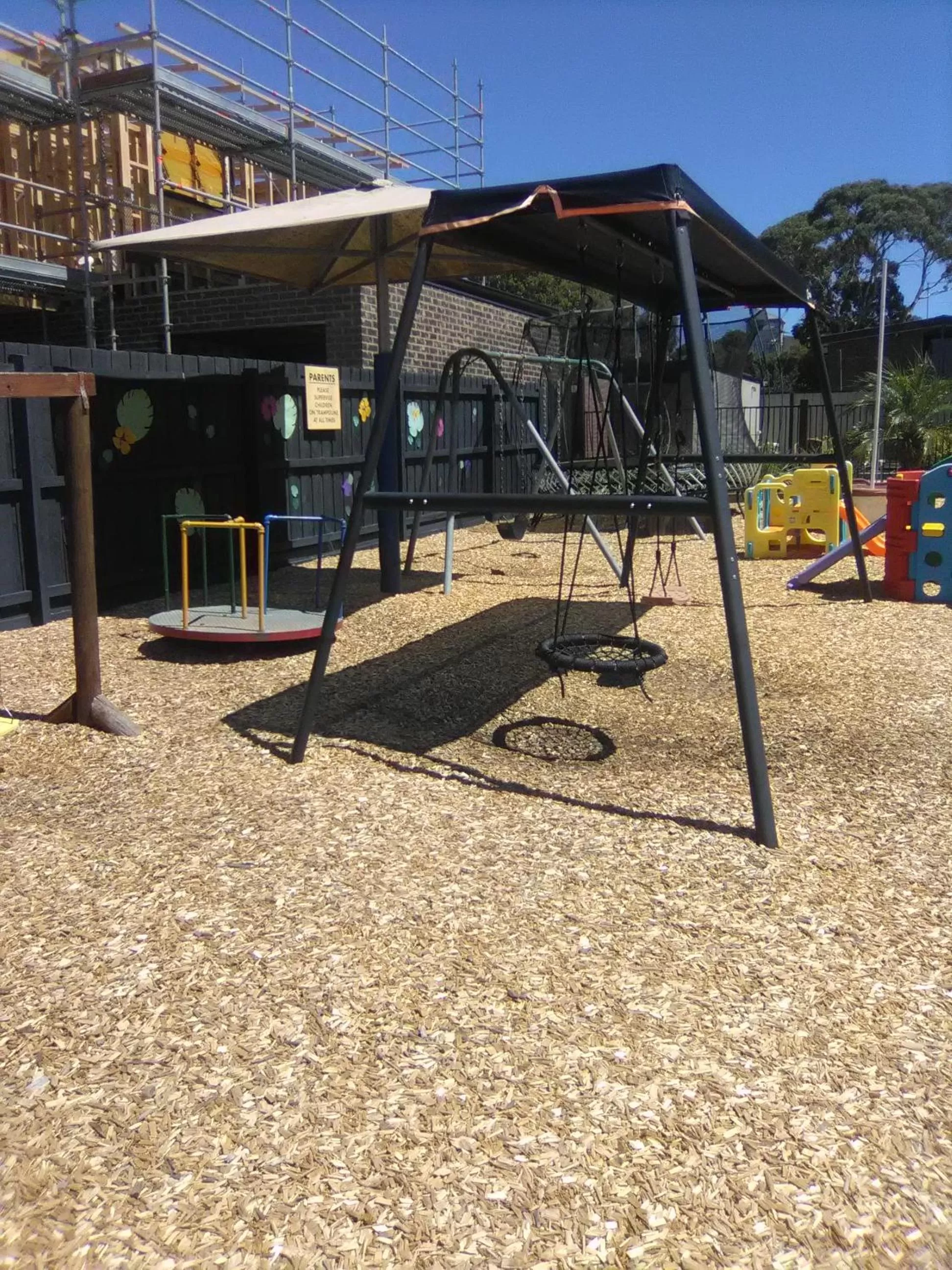 Children play ground in Seahorse Motel Cowes