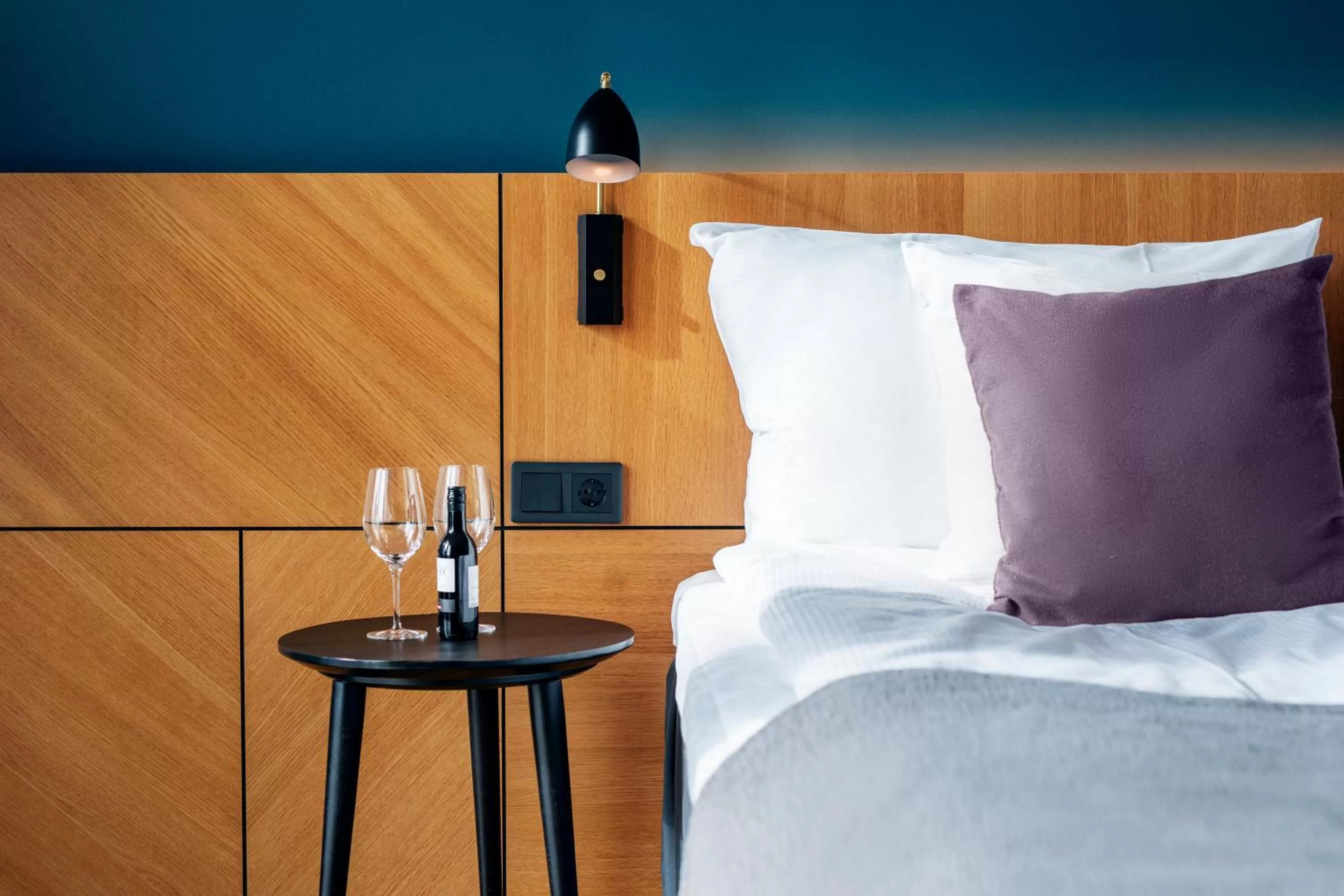 Decorative detail, Bed in Clarion Hotel Malmö Live