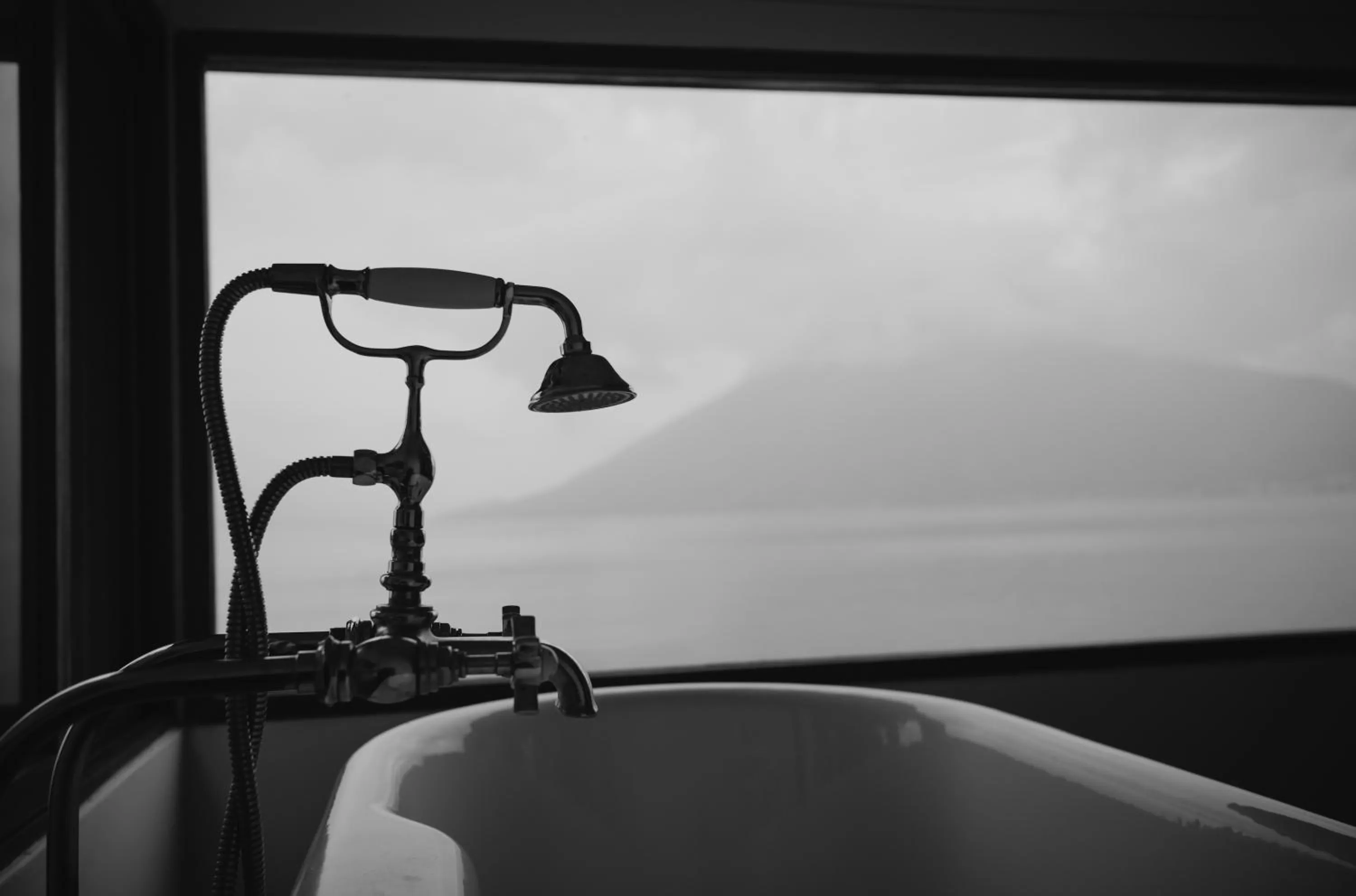Natural landscape, Bathroom in Anzan Atitlan