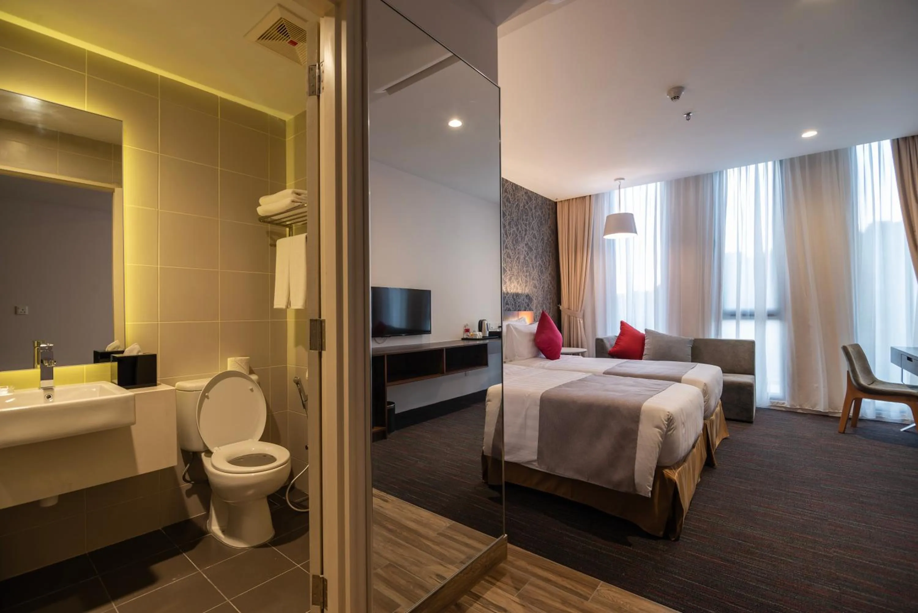 Bed in Ramada Meridin Johor Bahru