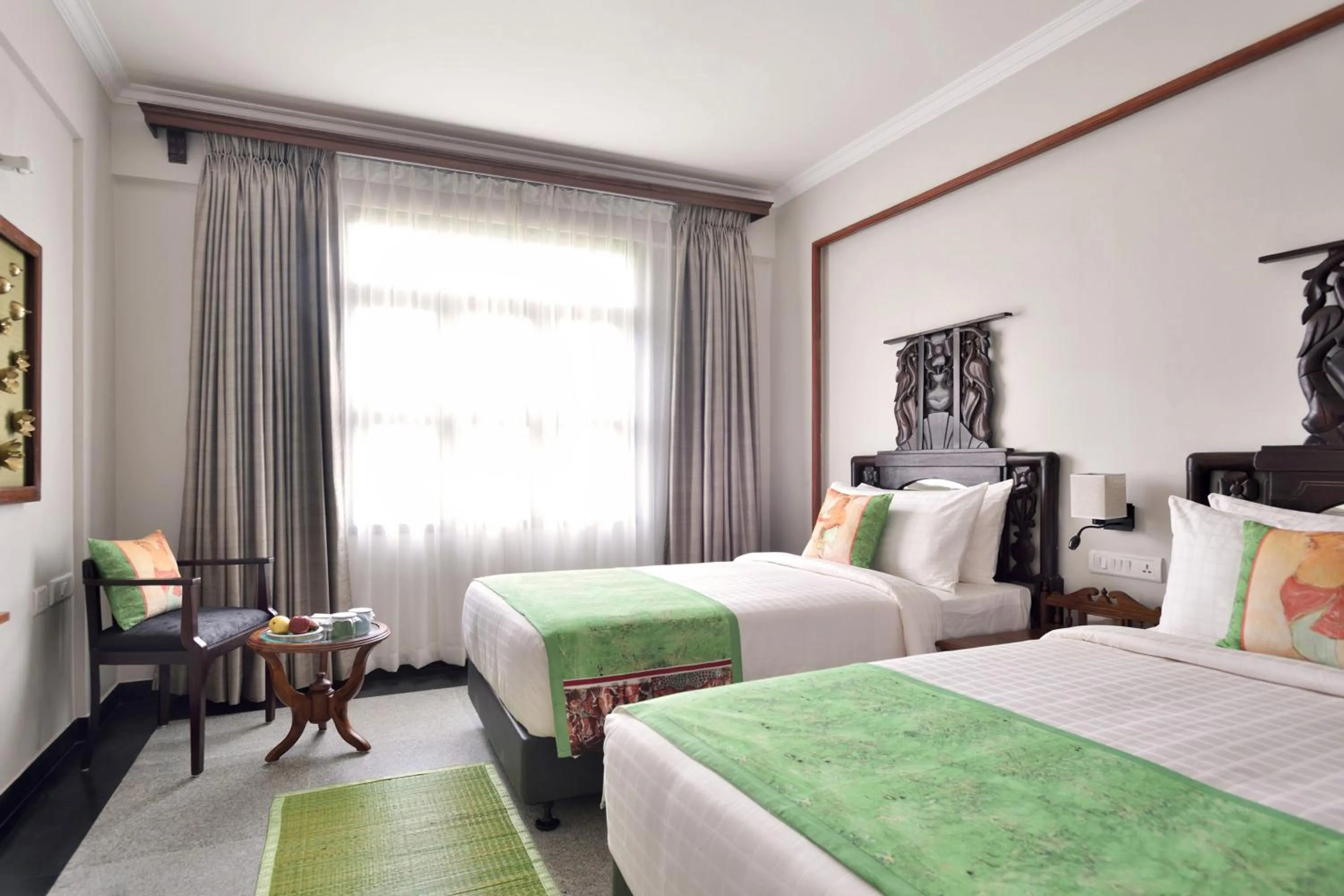 Bed in Svatma - A Luxury Heritage Resort