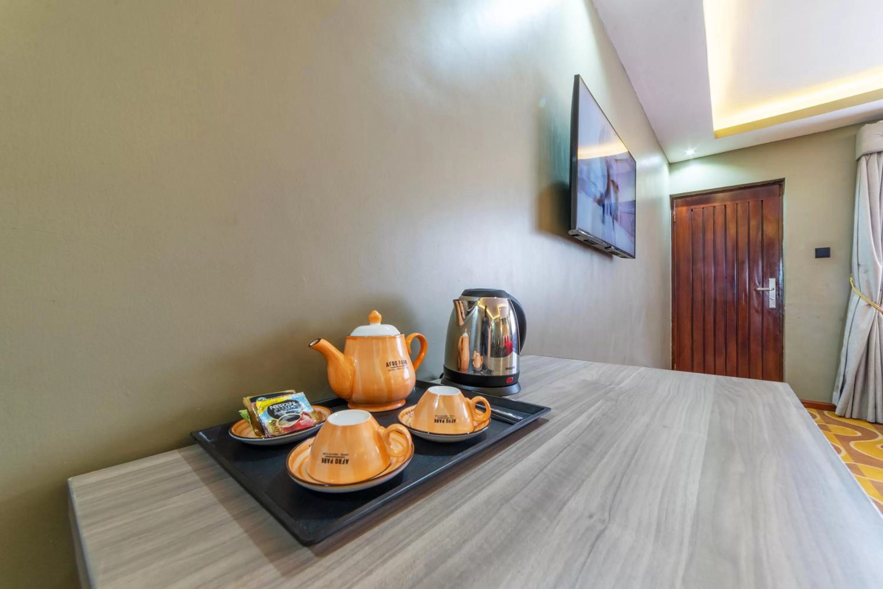 Coffee/tea facilities in Afro Park Hotel