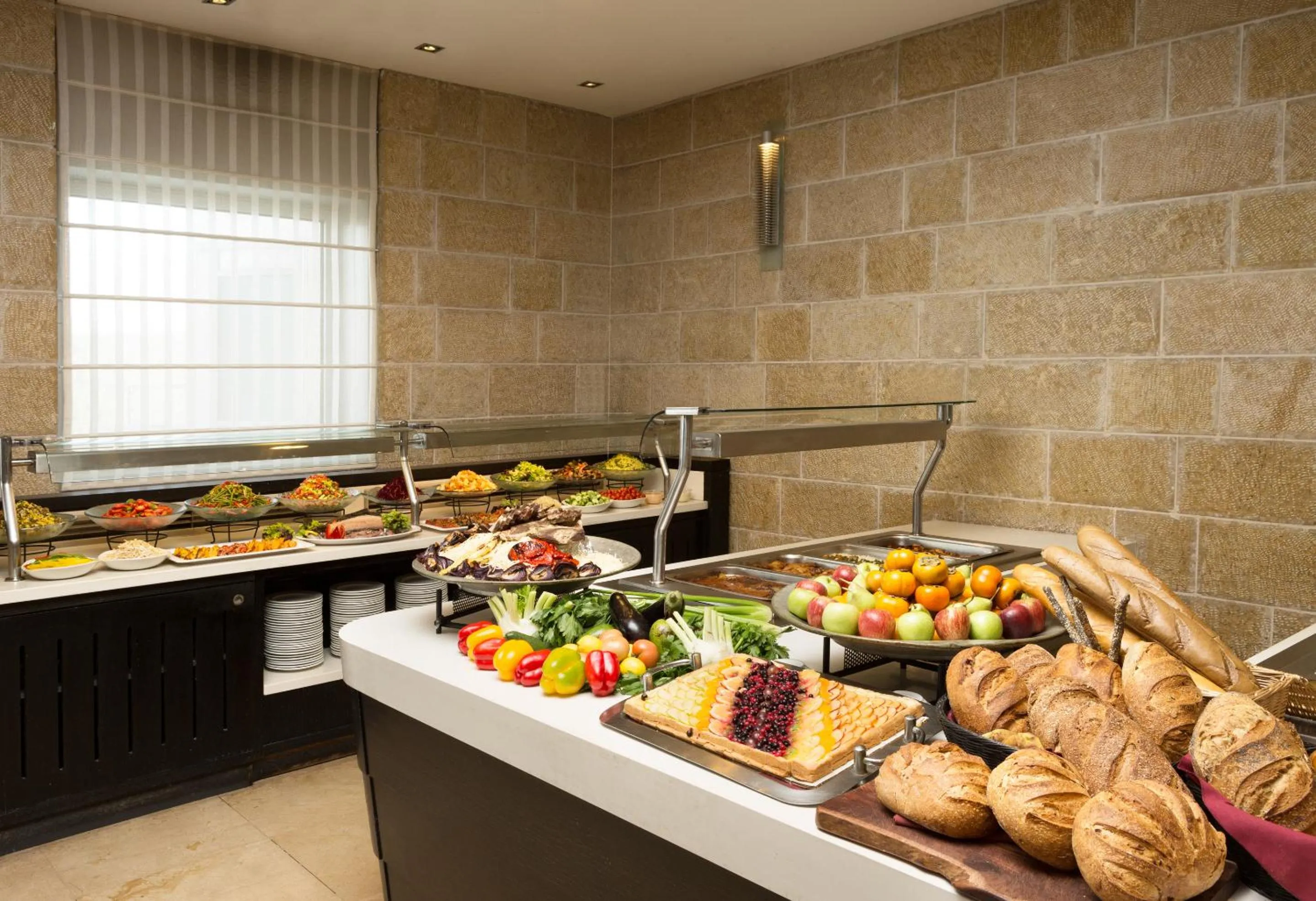 Buffet breakfast in Ein Kerem Hotel