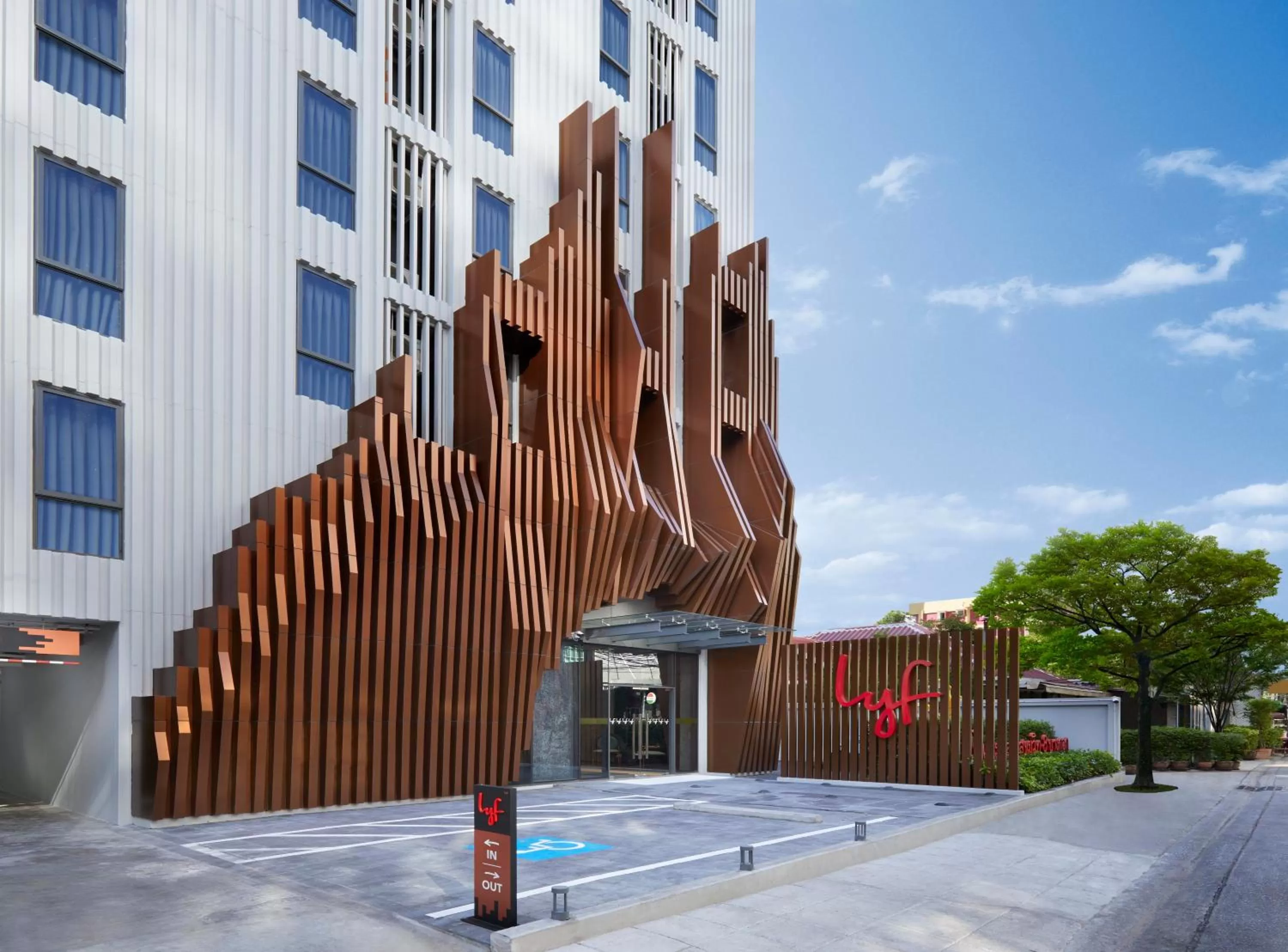 Facade/entrance in lyf Sukhumvit 8 Bangkok