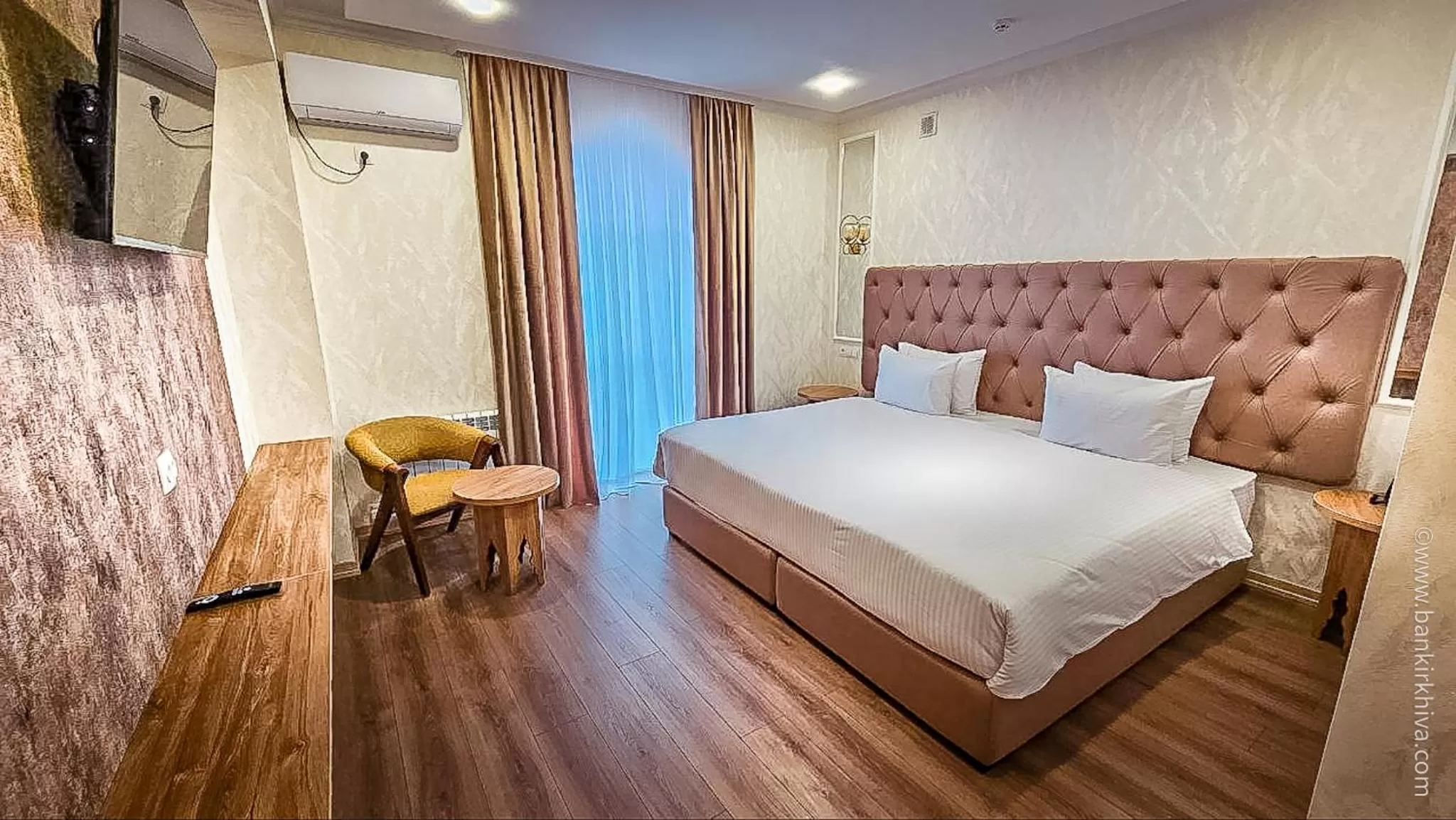 Bed in Hotel Bankir Khiva