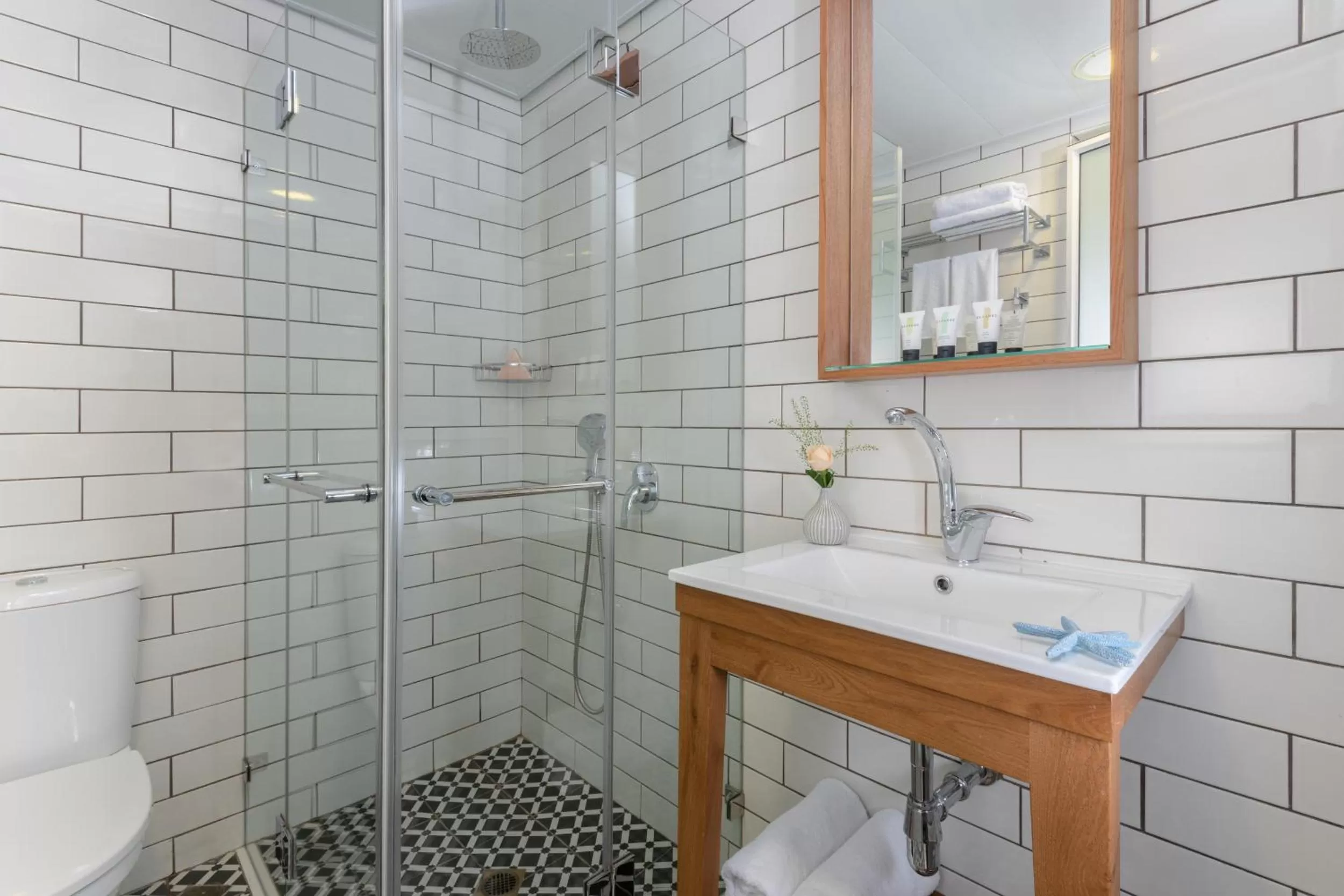 Shower in Embassy Hotel Tel Aviv