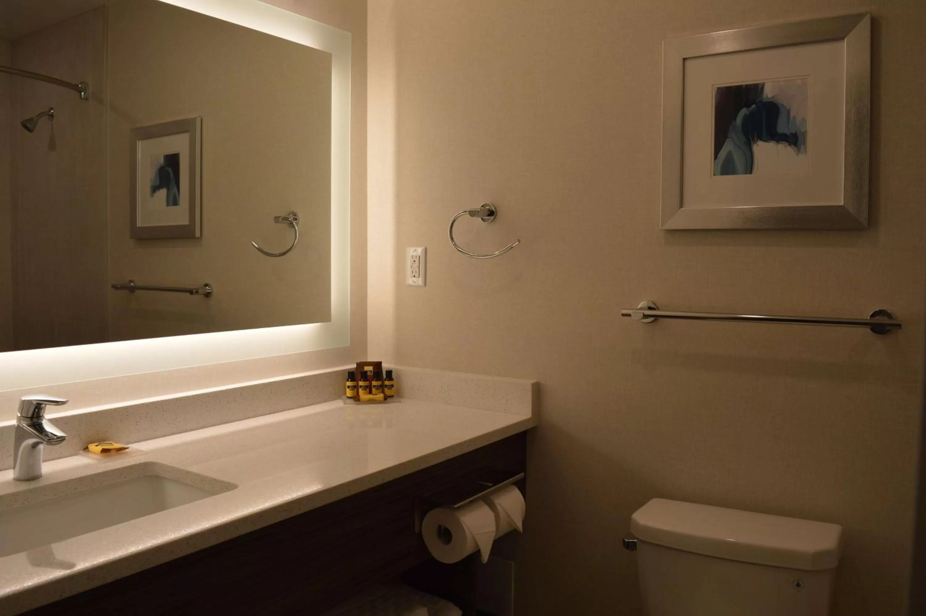 Queen Room with Two Queen Beds and Mobility Accessible Roll-In Shower in Best Western Plus Gateway to the Falls