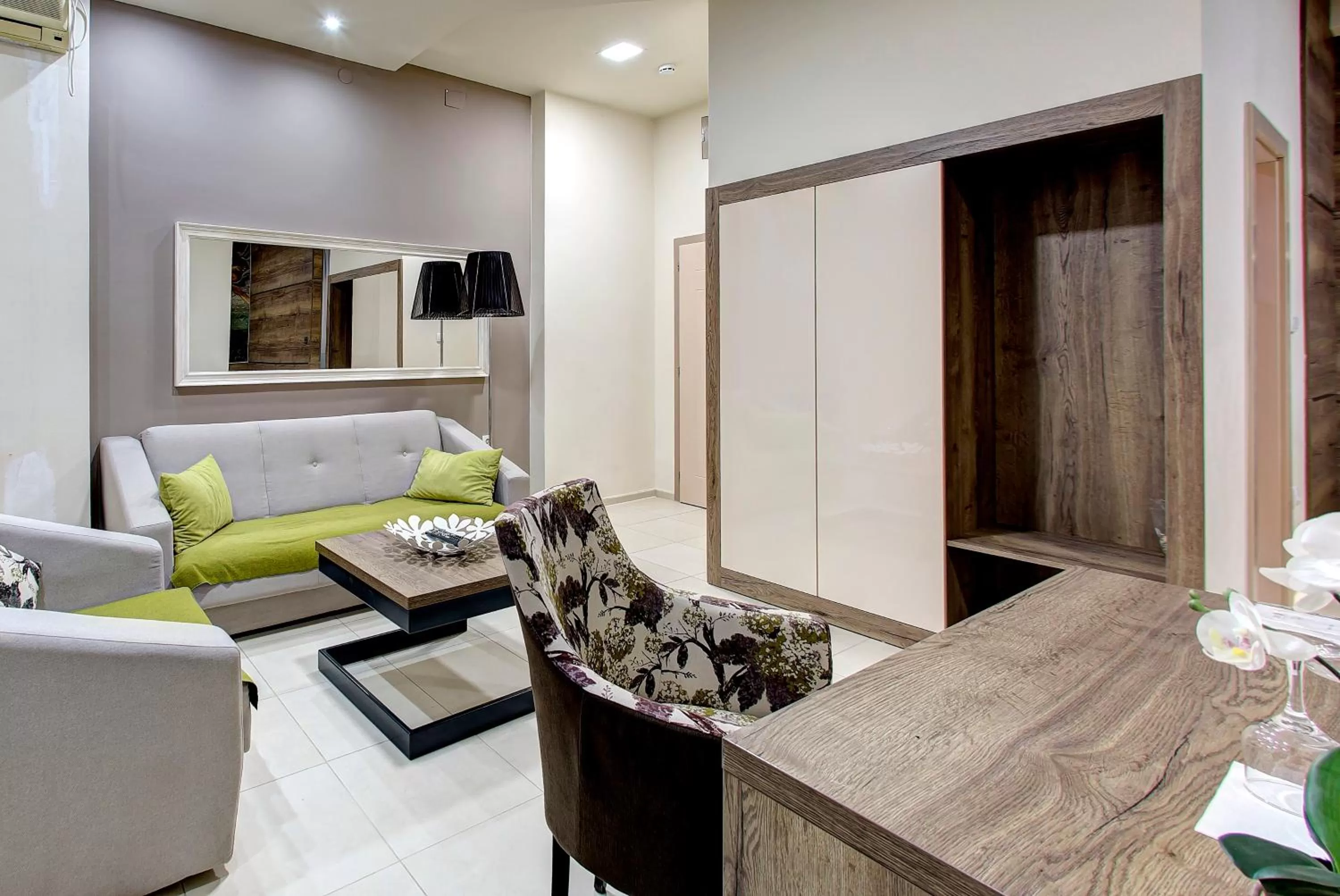 Living room in Hotel Le Pont