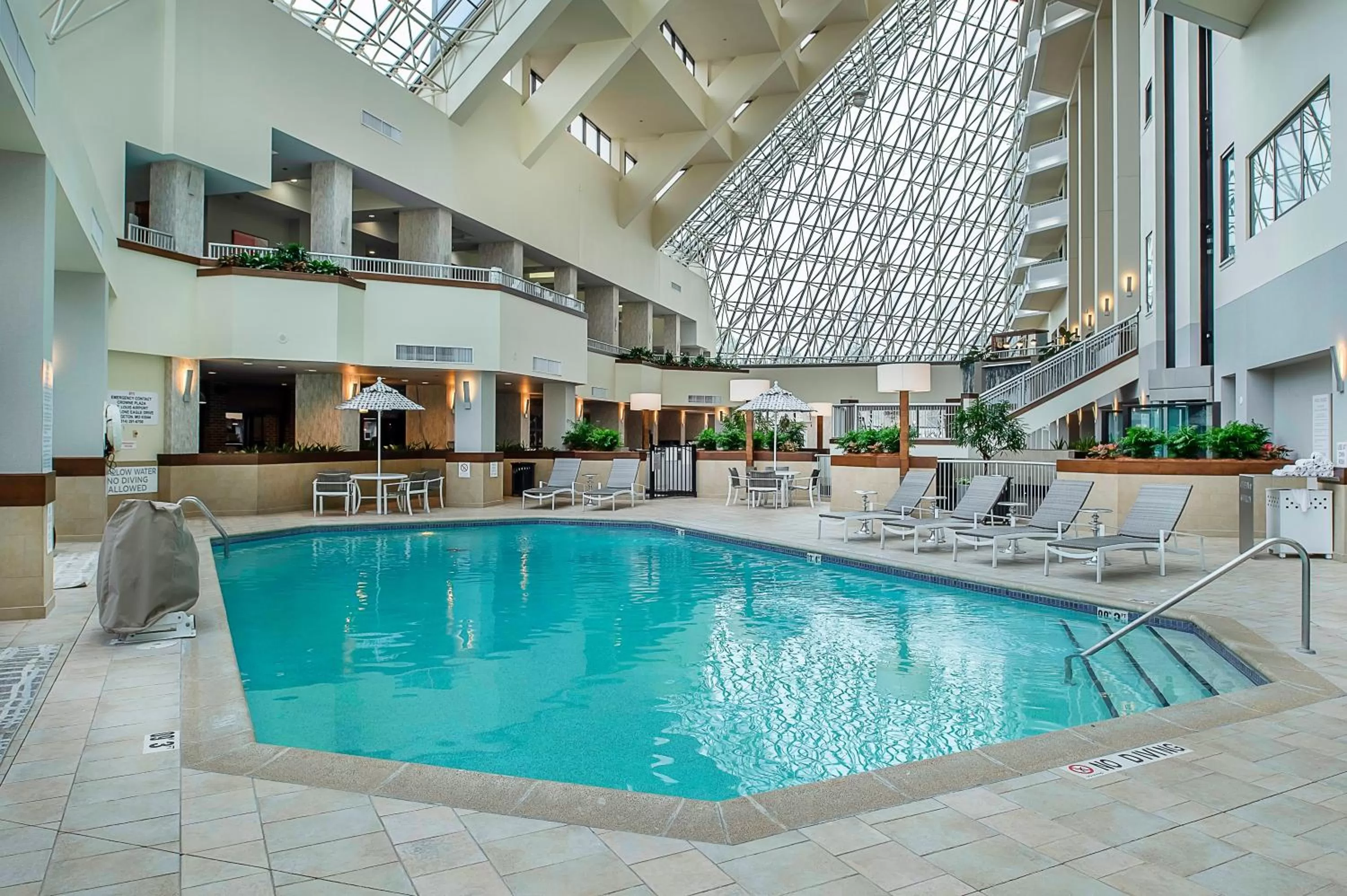 Swimming pool in Crowne Plaza Hotel St. Louis Airport by IHG