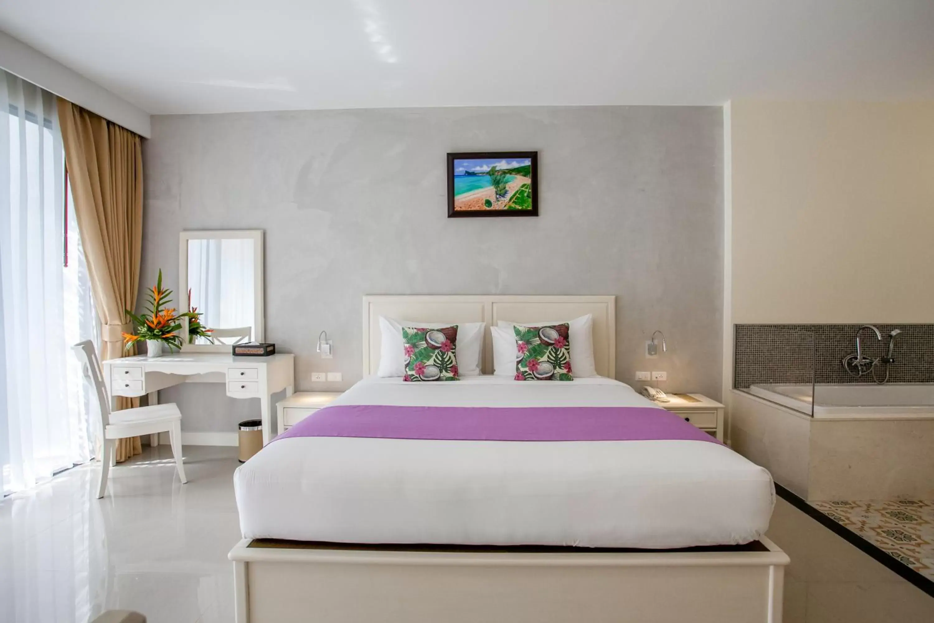 Deluxe King Room with Pool View in Hula Hula Resort, Ao Nang -SHA Extra Plus Deluxe King Room with Pool View in Hula Hula Resort, Ao Nang -SHA Extra Plus