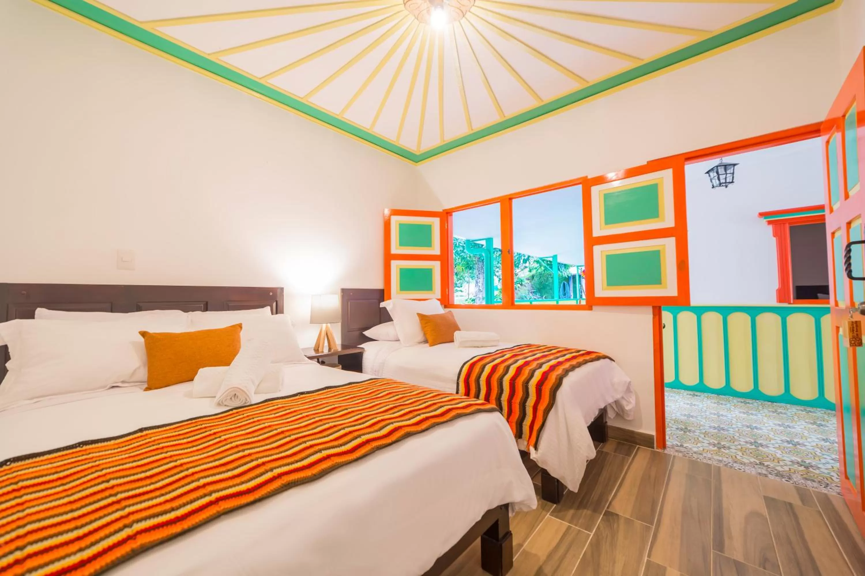 Photo of the whole room, Bed in Hotel Mirador de Boquia Salento