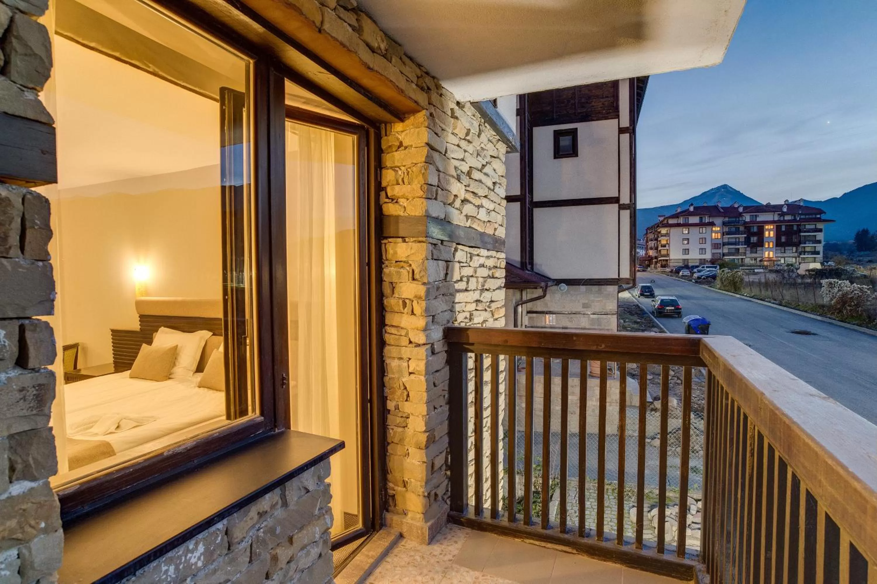 Balcony/Terrace, Bed in Hotel Bansko SPA & Holidays - Free Parking