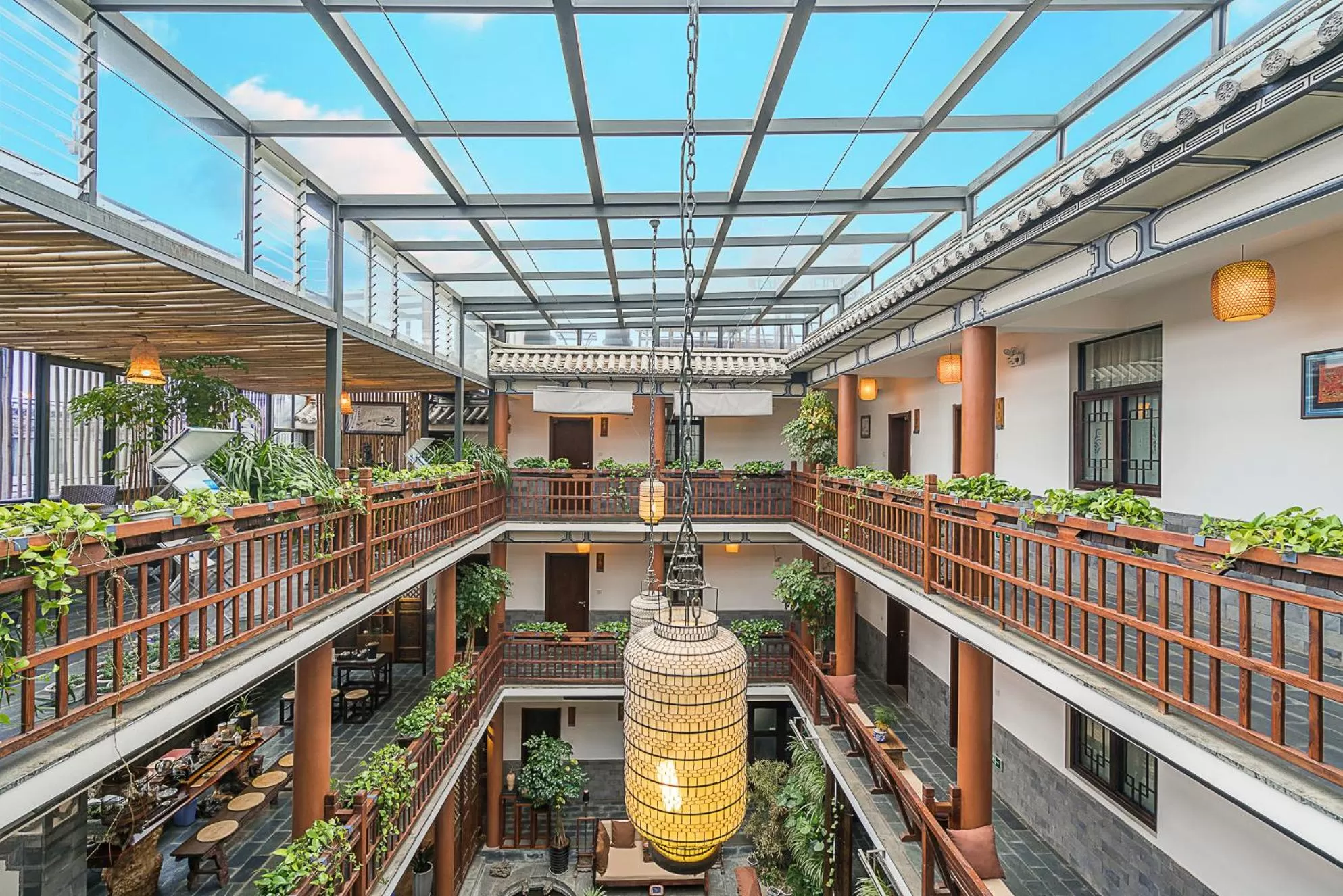 Decorative detail in Dali Yanyuan Mountain Retreat