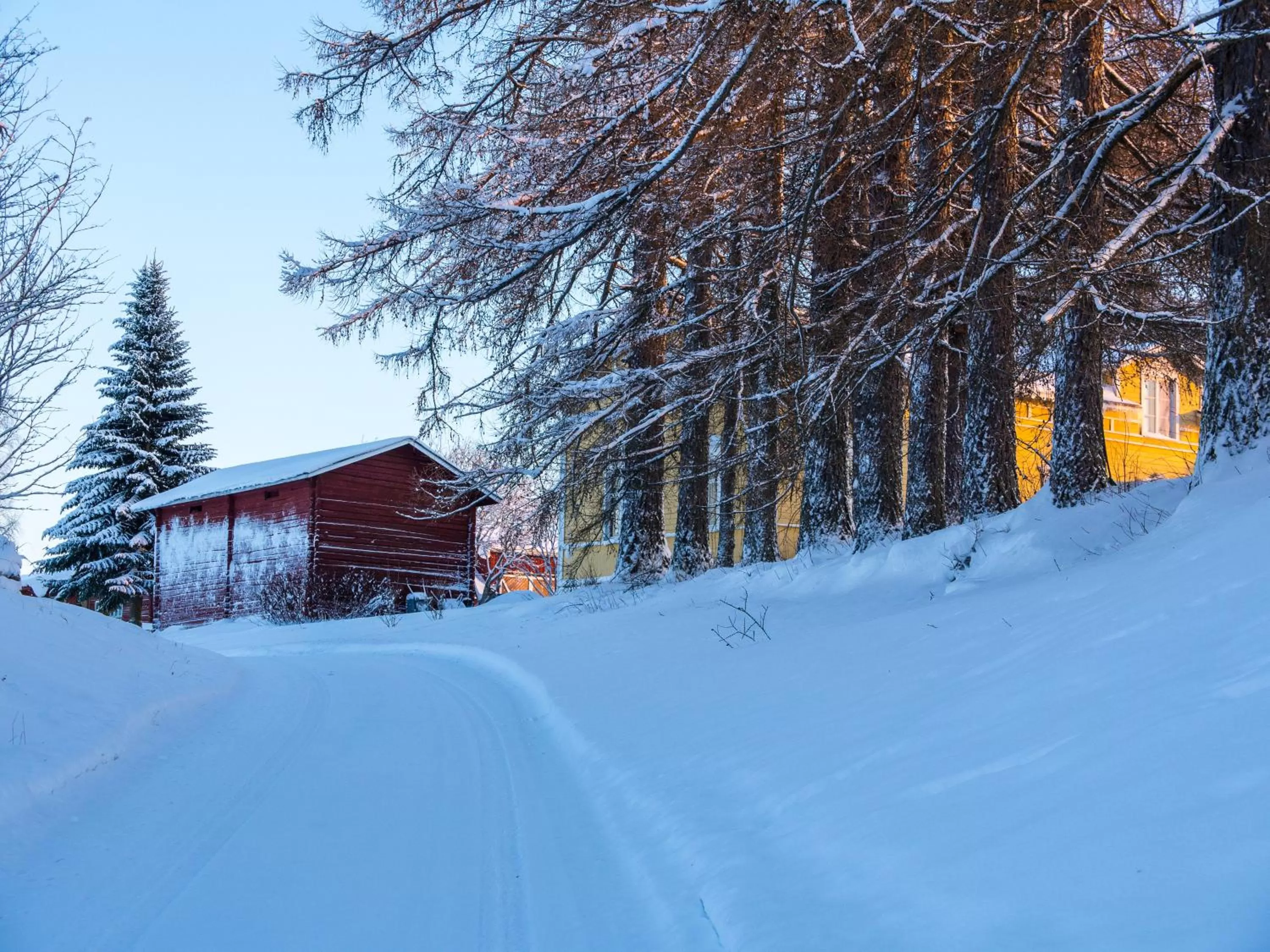 Natural landscape, Winter in Haapala Brewery restaurant and accommodation