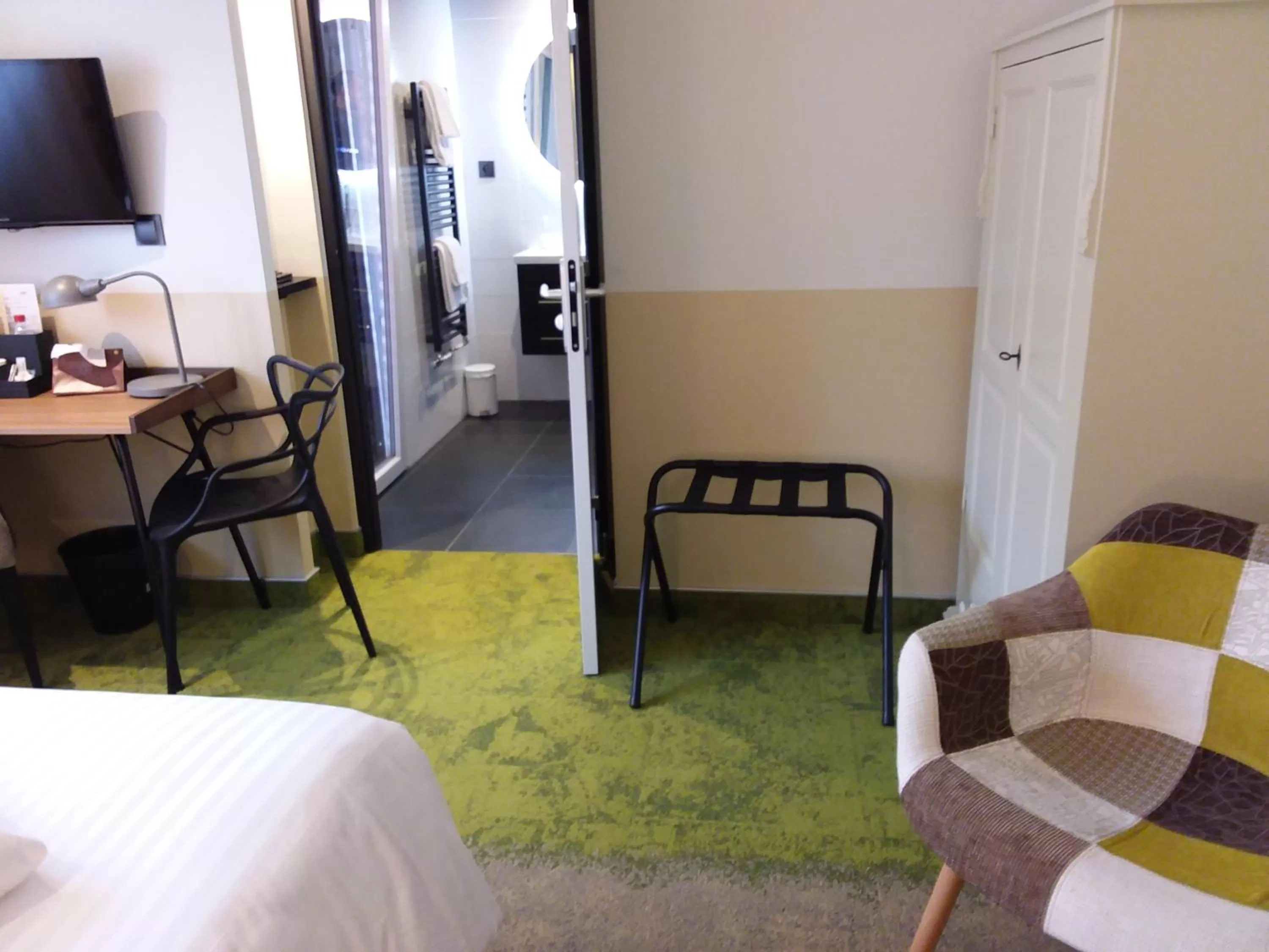 Bed in Hotel Restaurant au Floridor