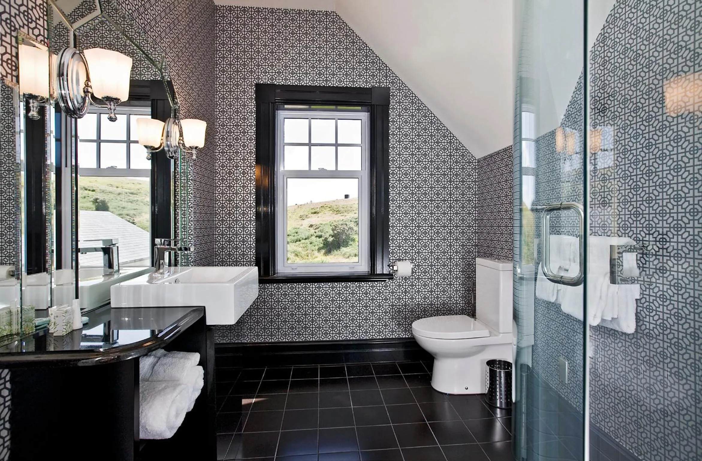 Bathroom in Camp Estate by Larnach Castle