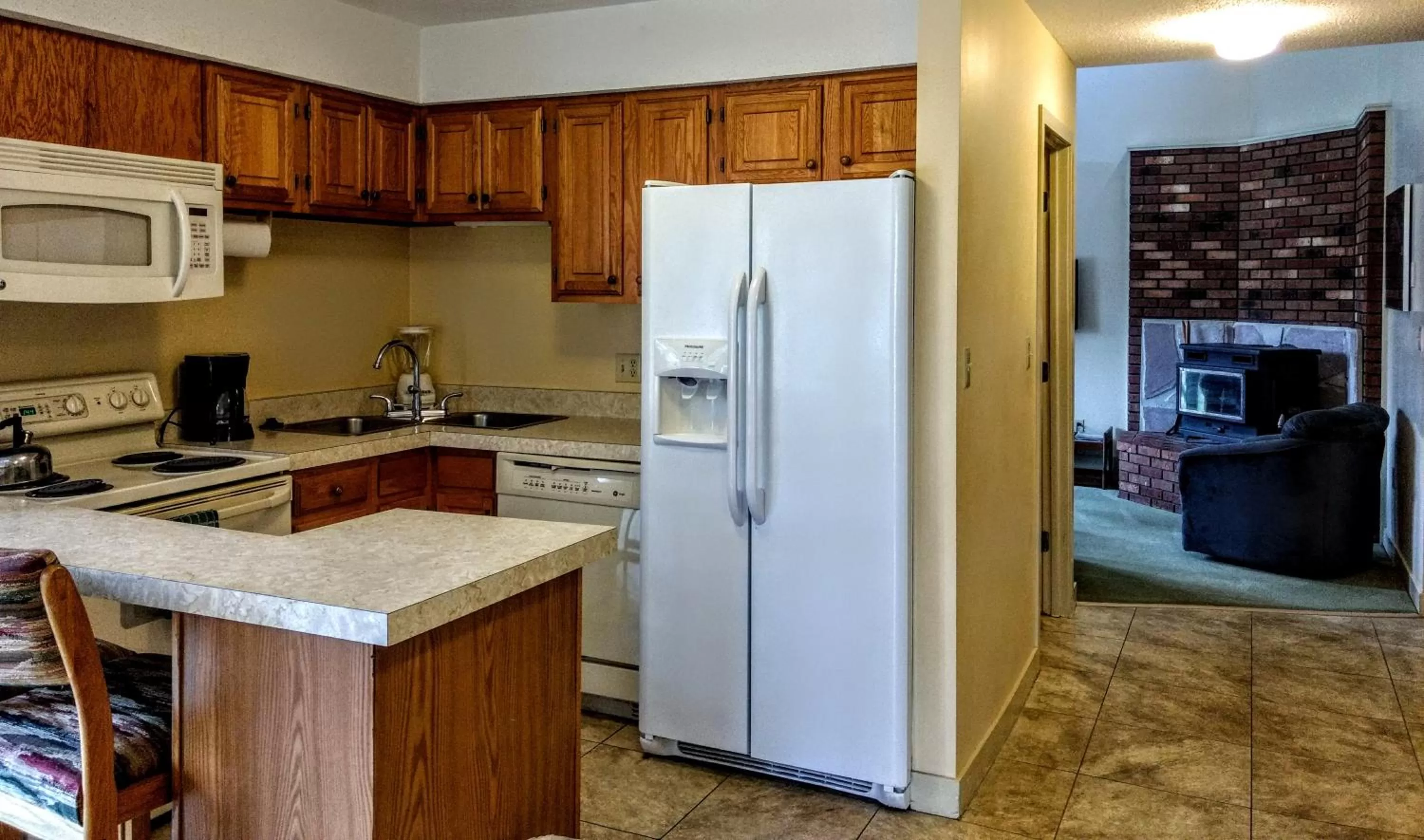 Kitchen or kitchenette in Cathedral Ledge Resort