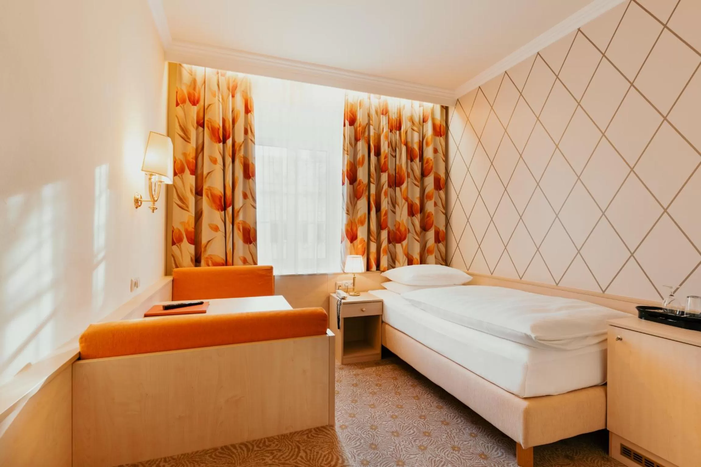 Bed in Hotel Scherer