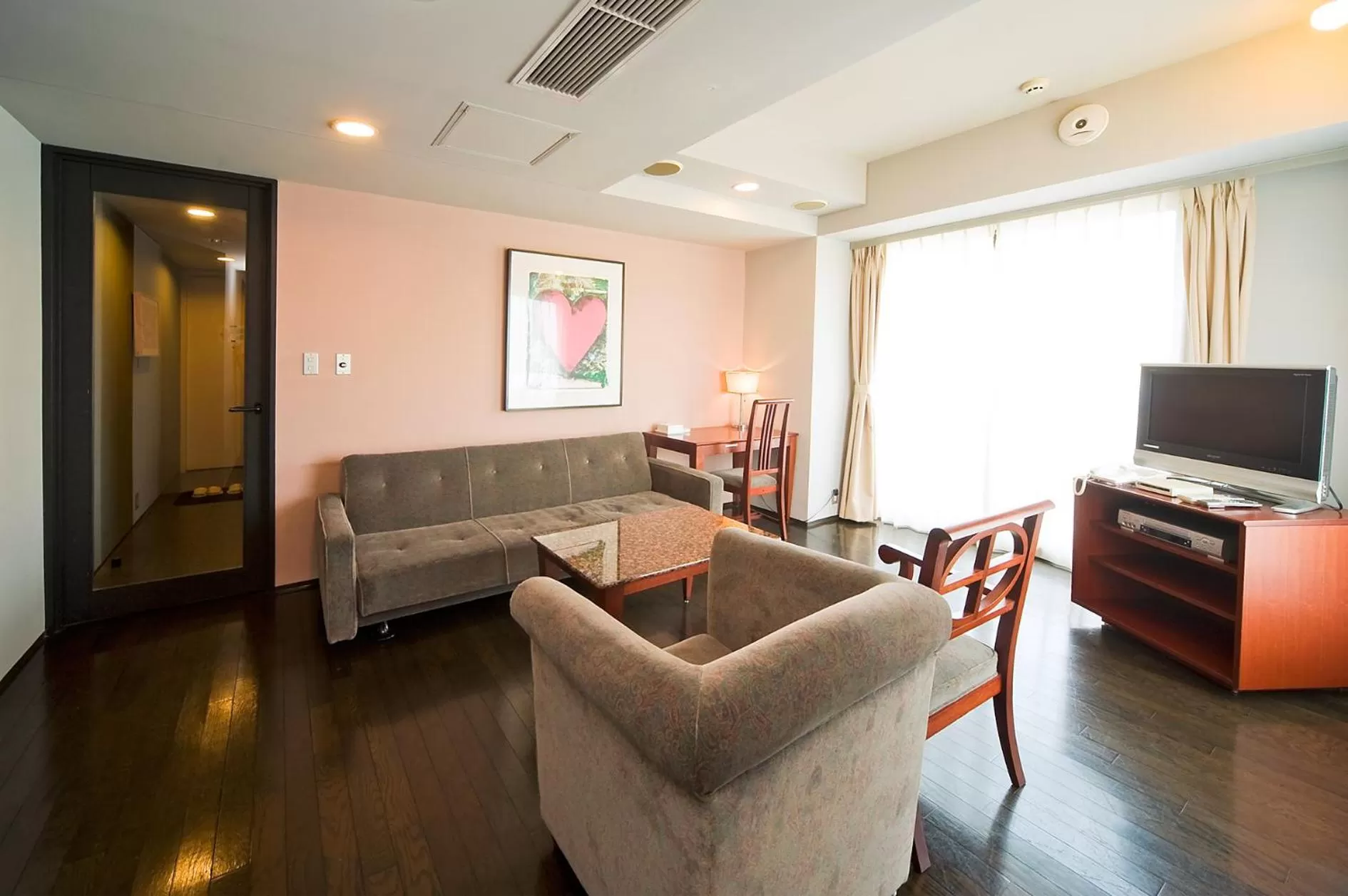 Living room in The Residential Suites Fukuoka