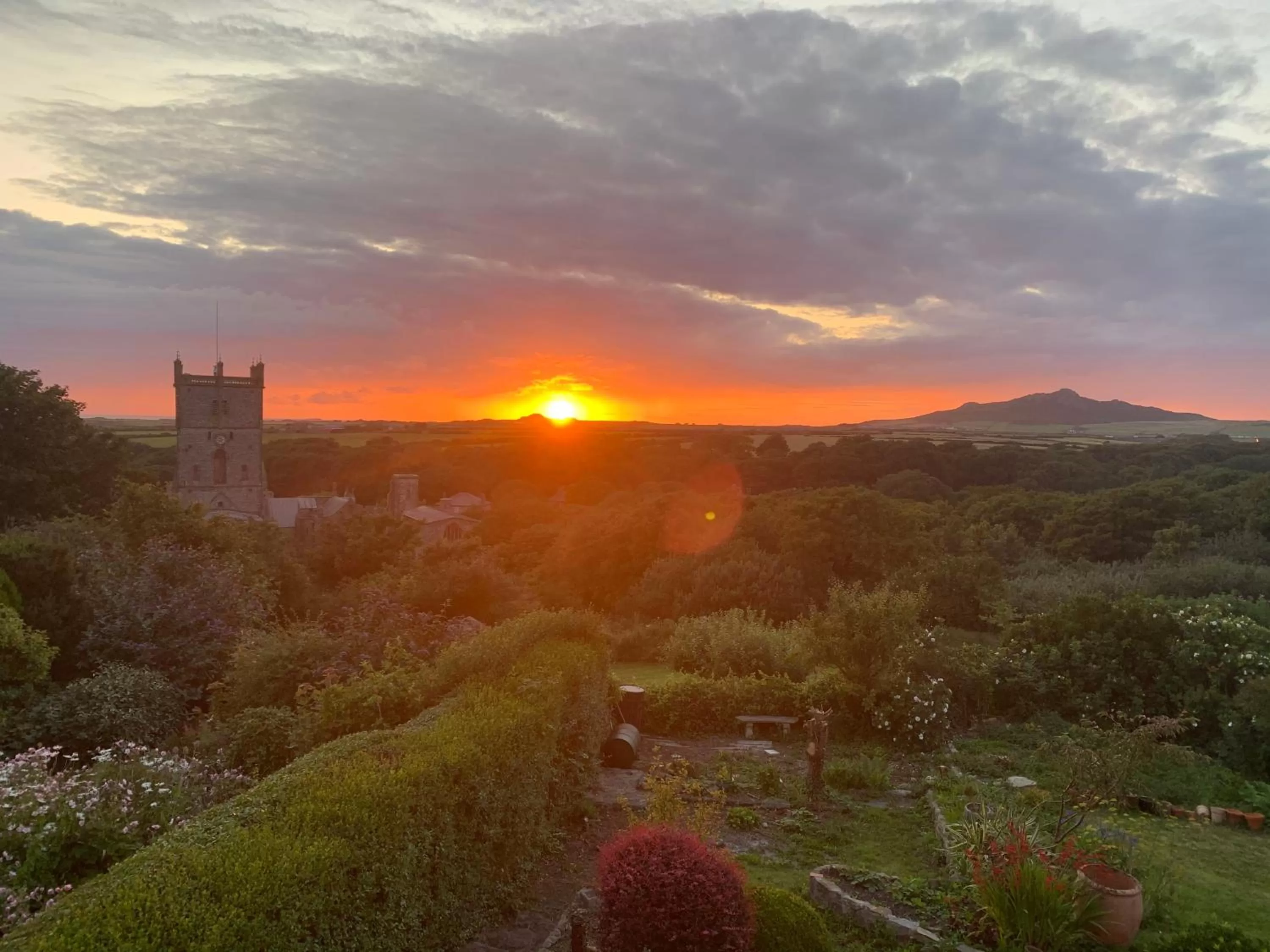 View (from property/room), Sunrise/Sunset in St Davids Gin & Kitchen - The Cathedral Villas