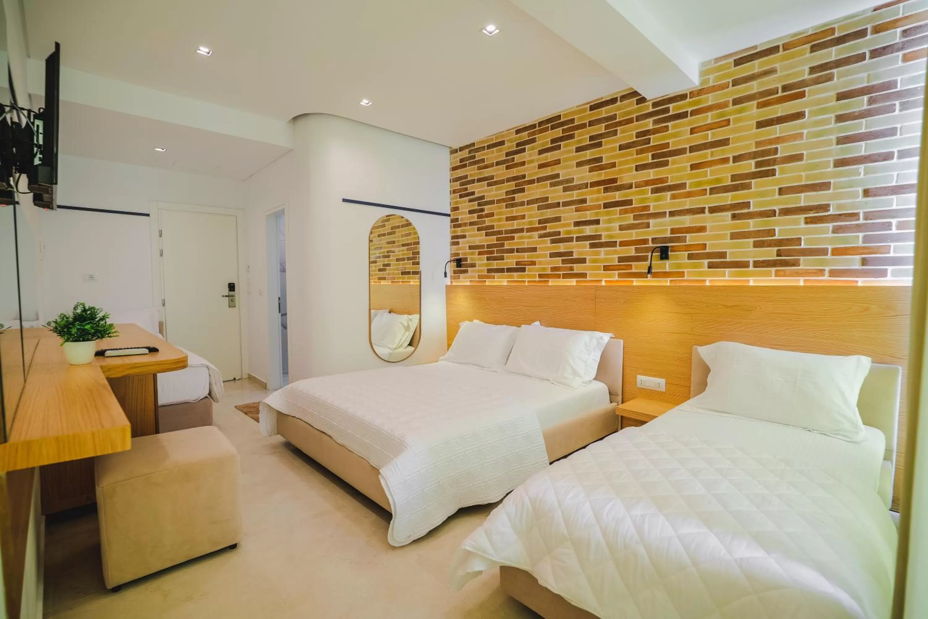 Bed in Hotel Piccolino