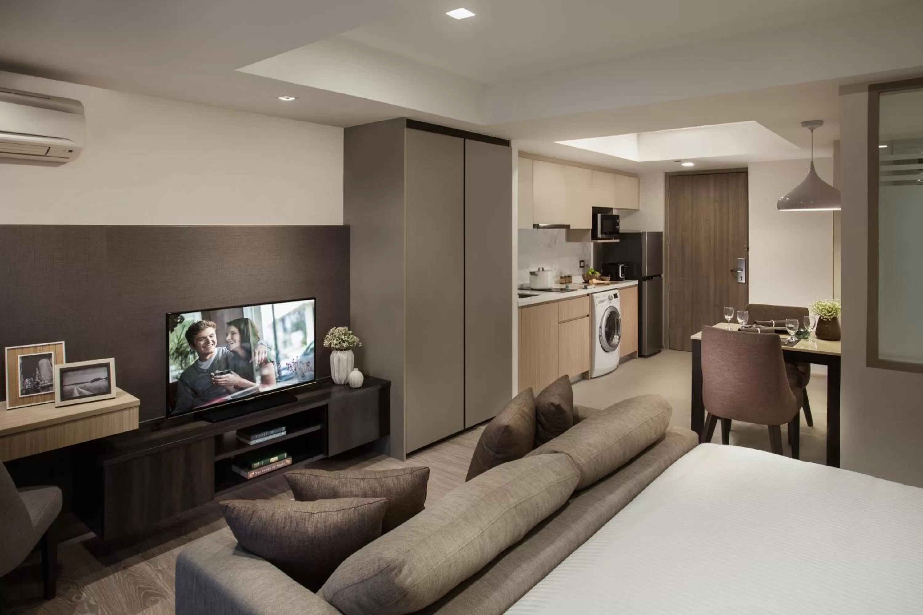 Bedroom in Somerset Ekamai Bangkok