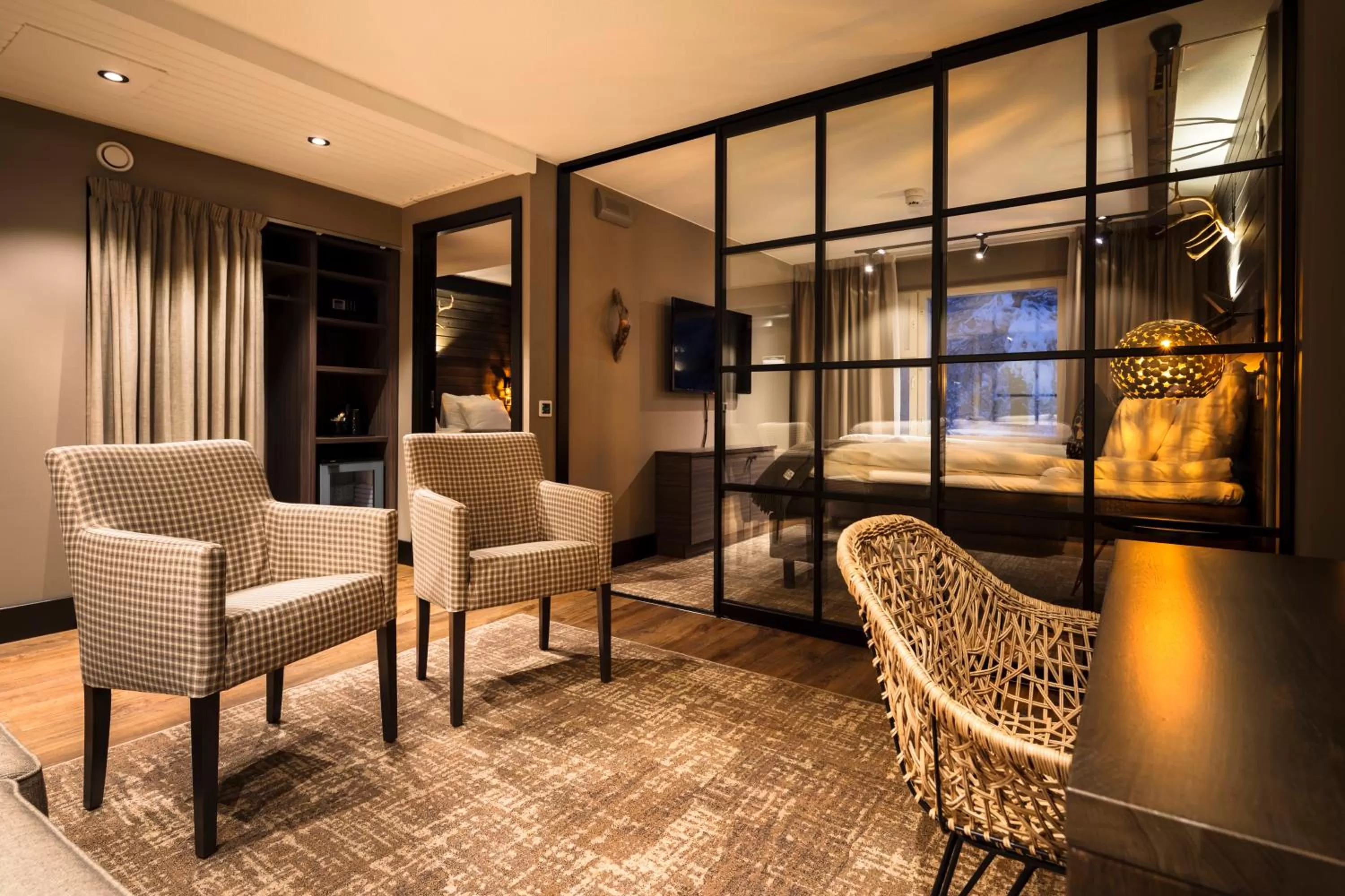 Seating area in Lapland Hotels Sky Ounasvaara