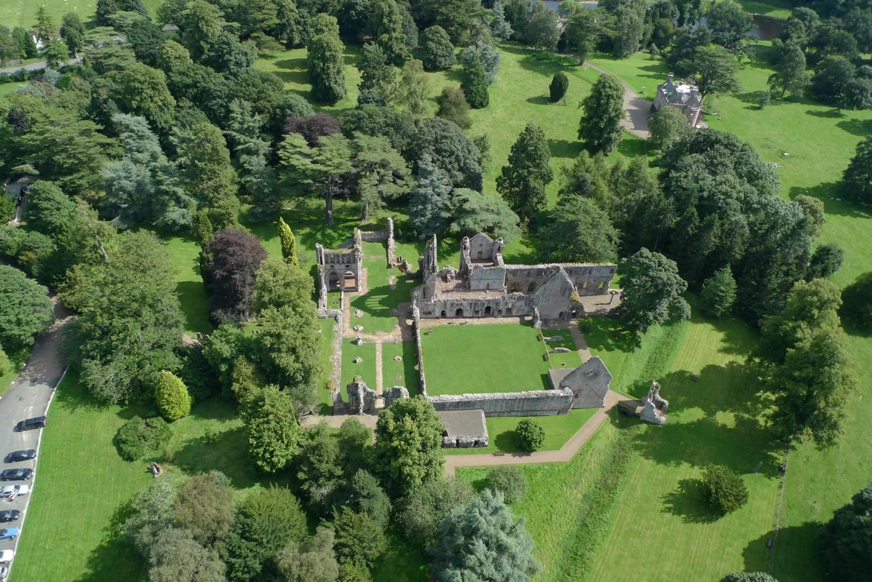 Bird's eye view in Dryburgh Abbey Hotel